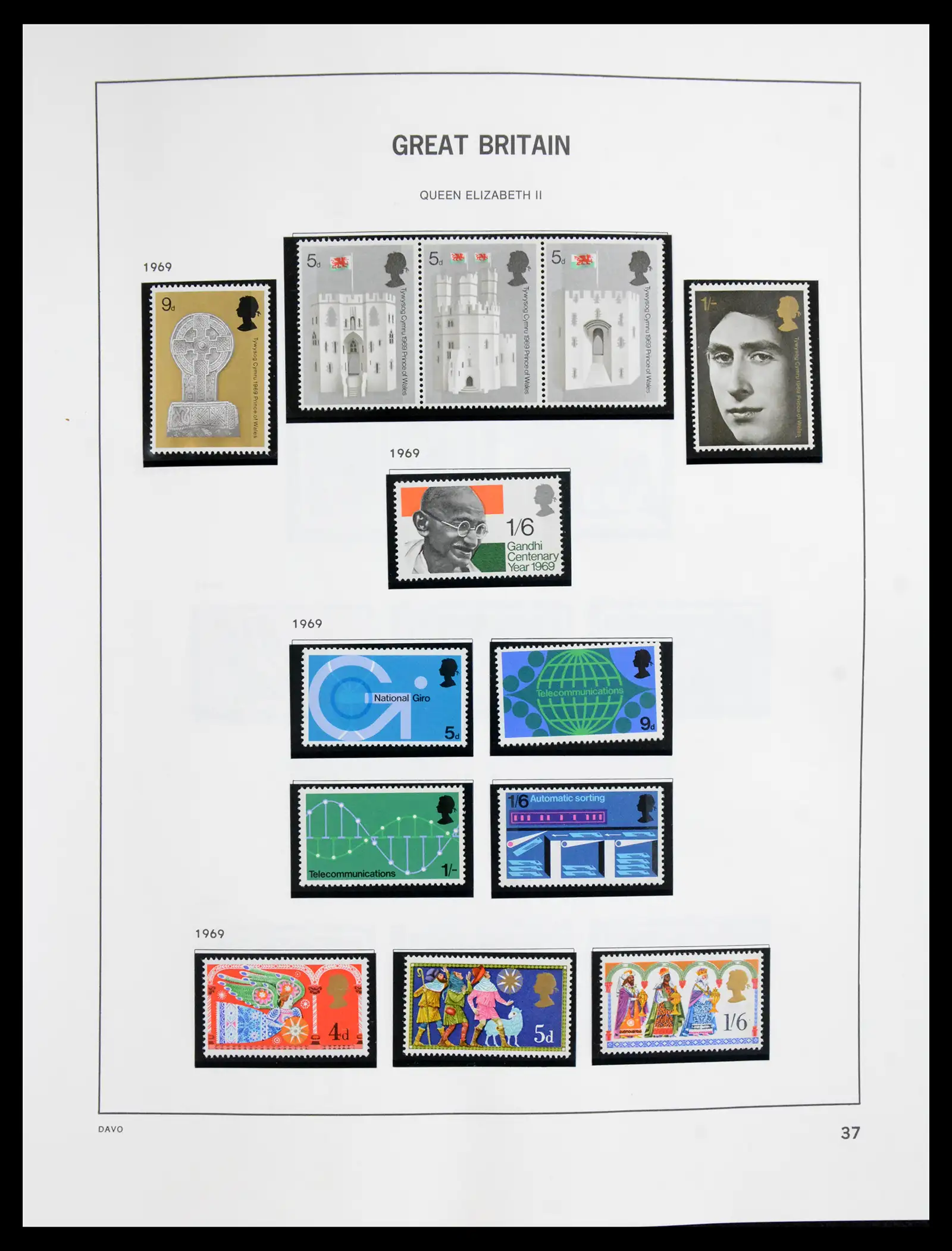 41088 0040 - Postzegelverzameling 41088 Engeland 1918-1996.