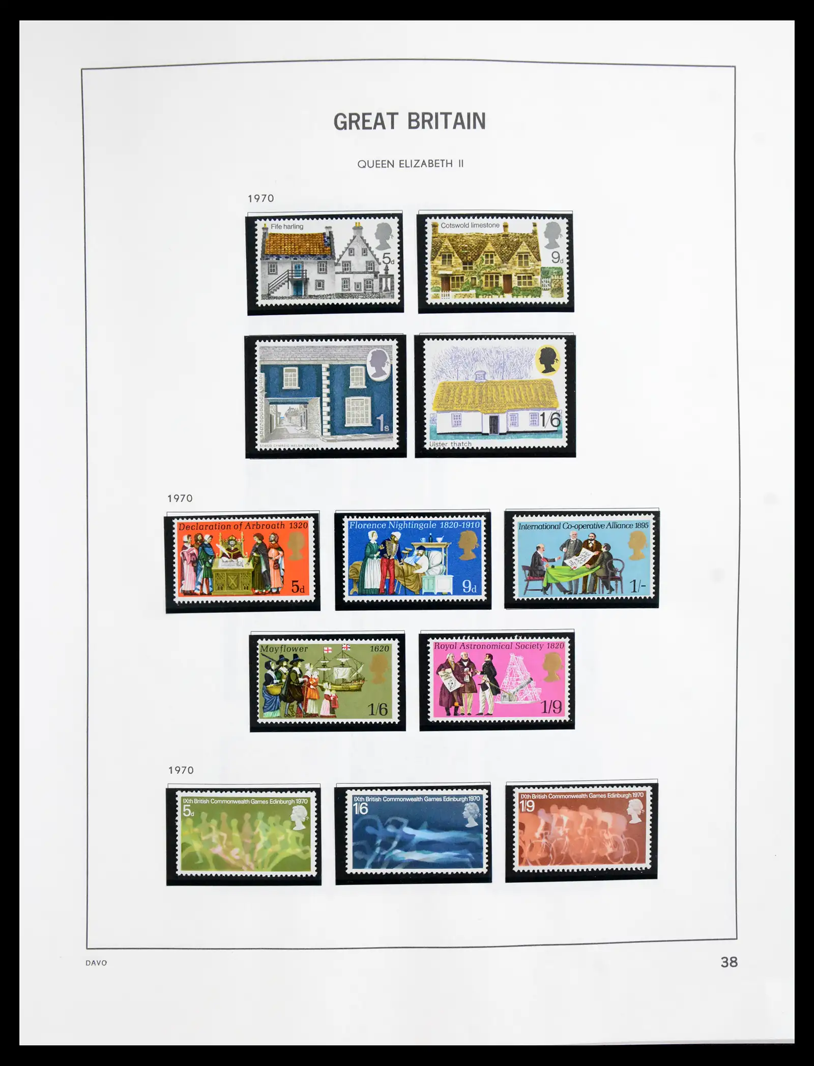 41088 0041 - Postzegelverzameling 41088 Engeland 1918-1996.