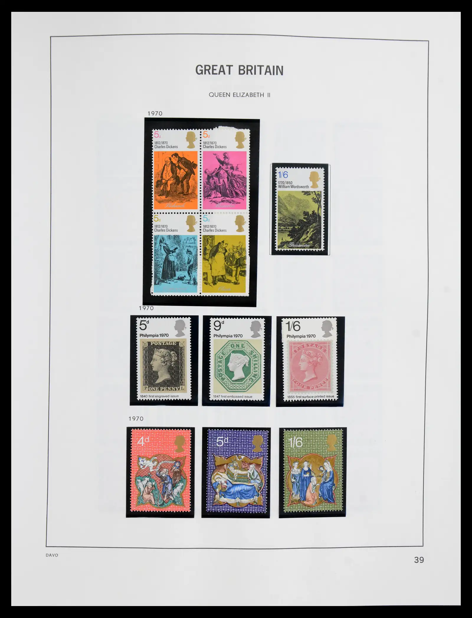 41088 0042 - Postzegelverzameling 41088 Engeland 1918-1996.