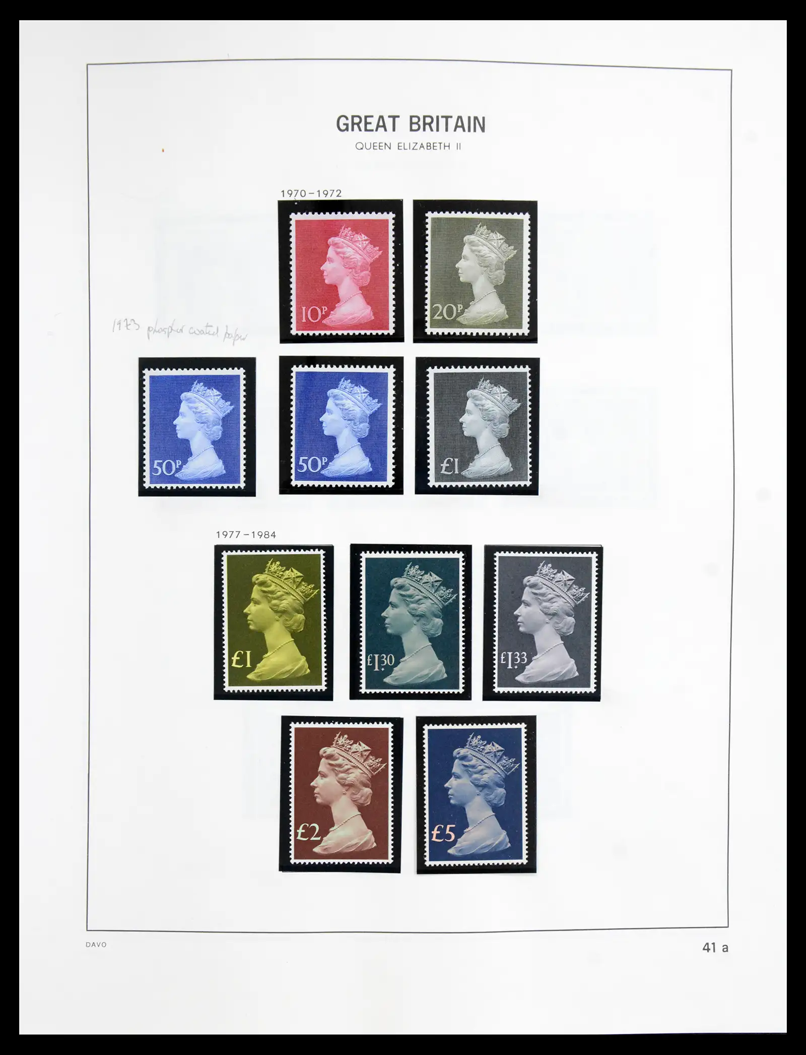 41088 0045 - Postzegelverzameling 41088 Engeland 1918-1996.