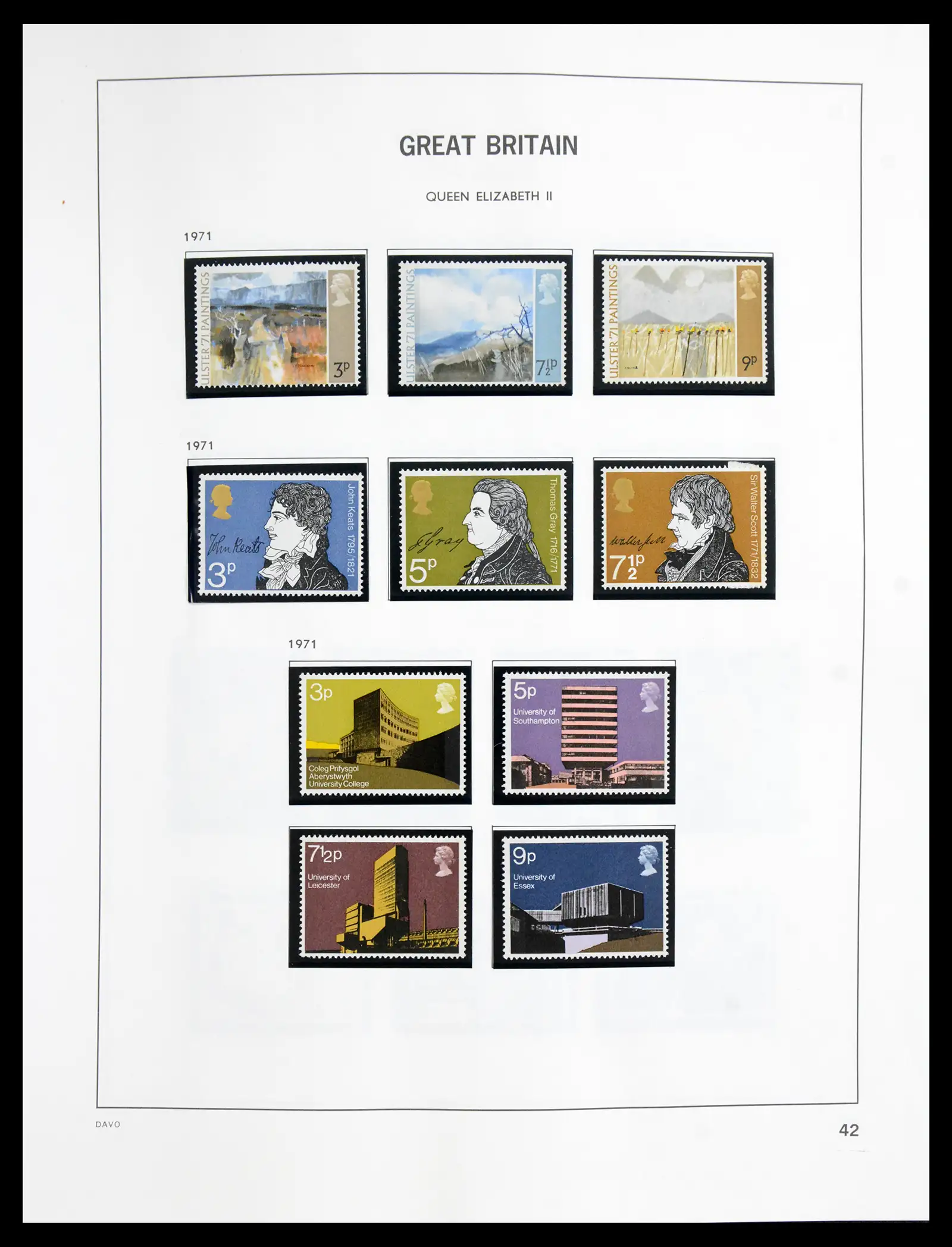 41088 0046 - Postzegelverzameling 41088 Engeland 1918-1996.