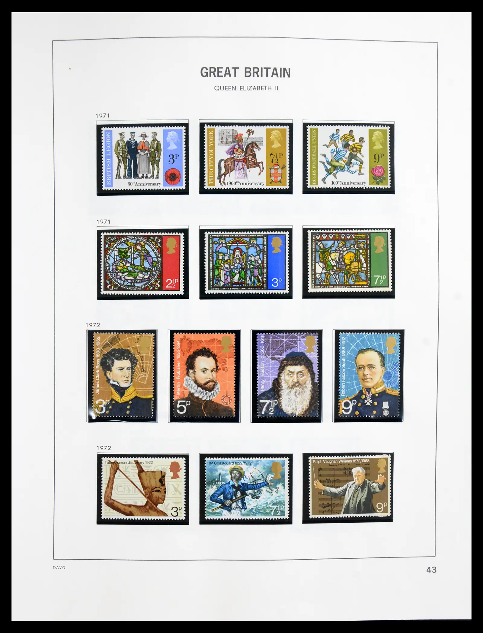 41088 0047 - Postzegelverzameling 41088 Engeland 1918-1996.