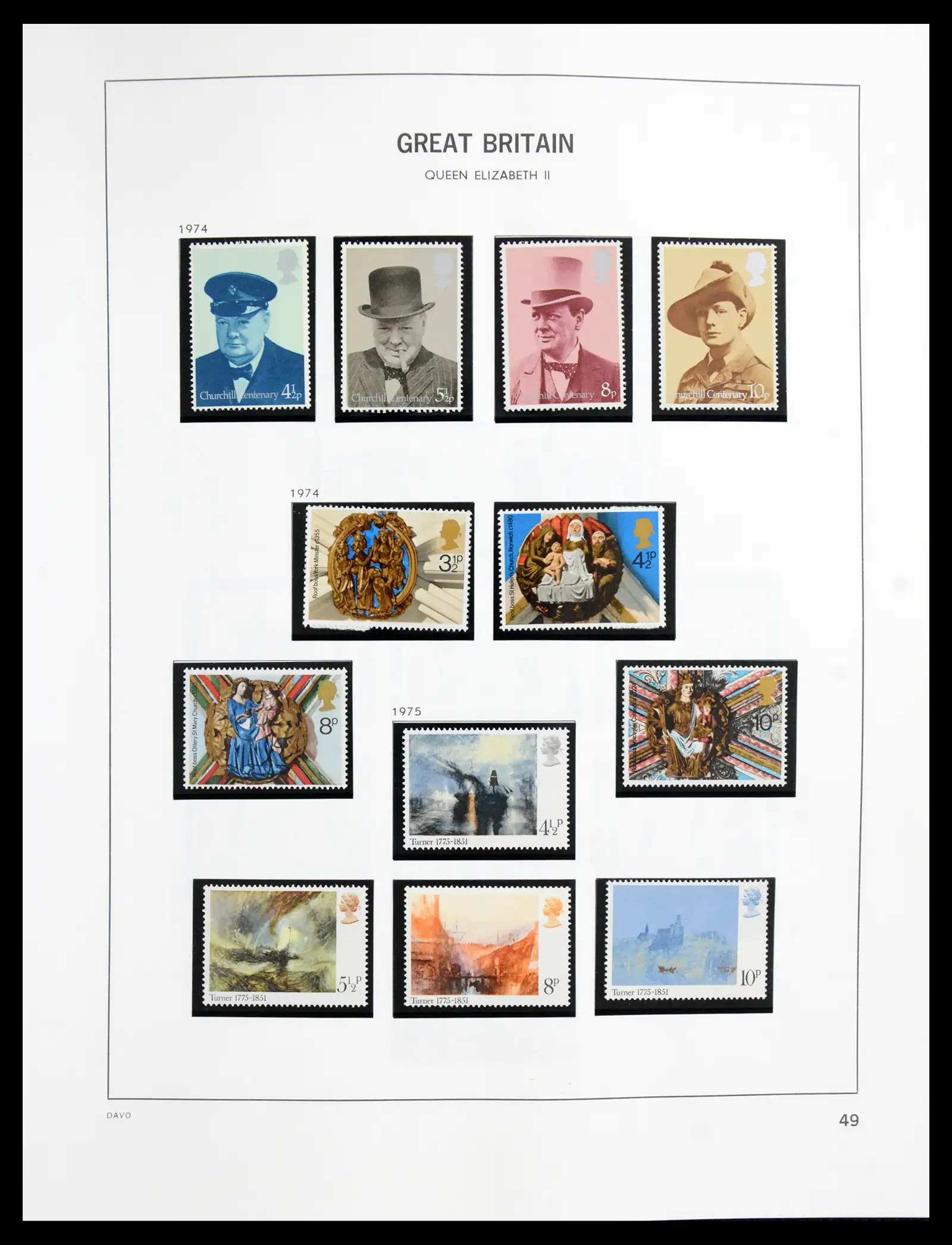 41088 0053 - Postzegelverzameling 41088 Engeland 1918-1996.