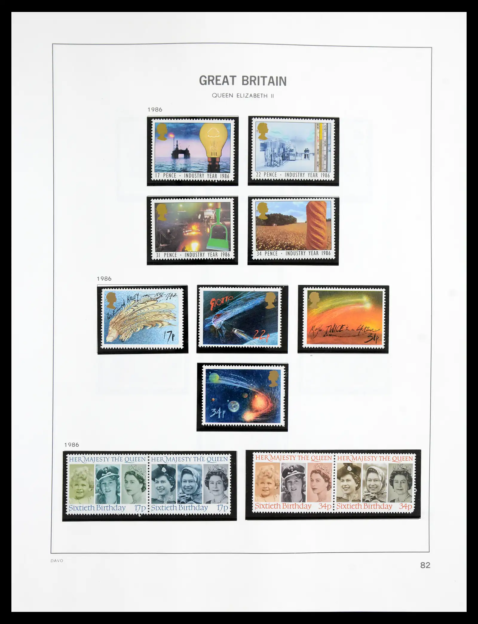 41088 0086 - Postzegelverzameling 41088 Engeland 1918-1996.