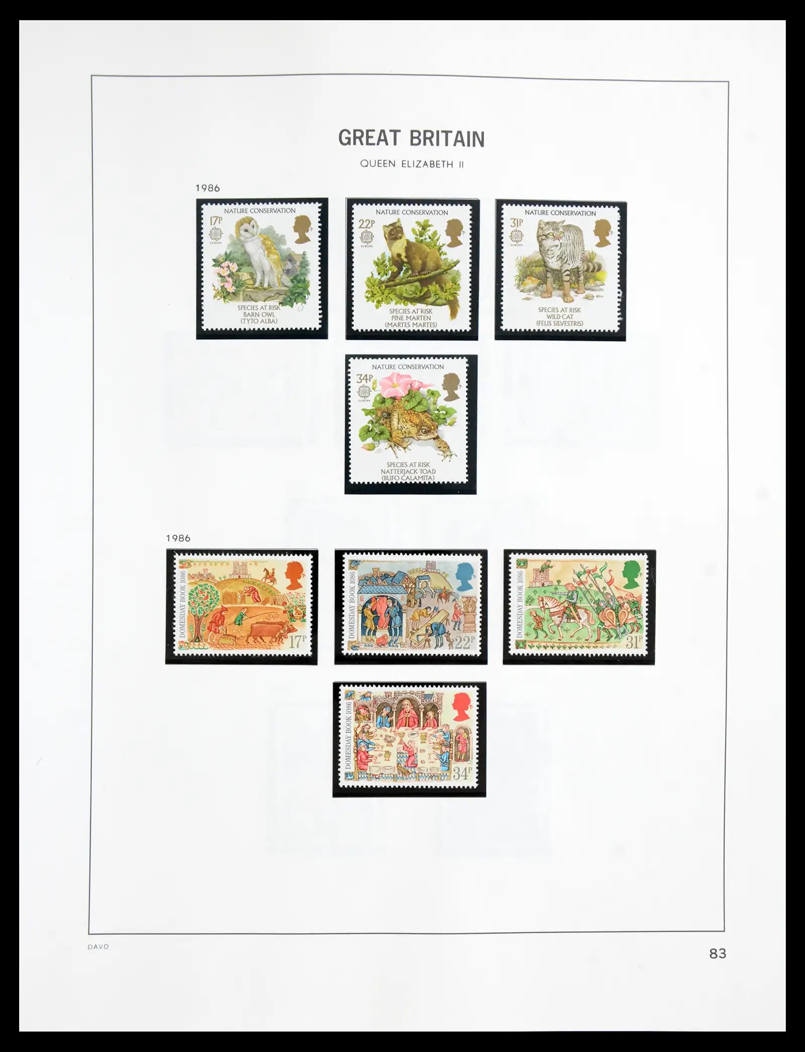 41088 0087 - Postzegelverzameling 41088 Engeland 1918-1996.