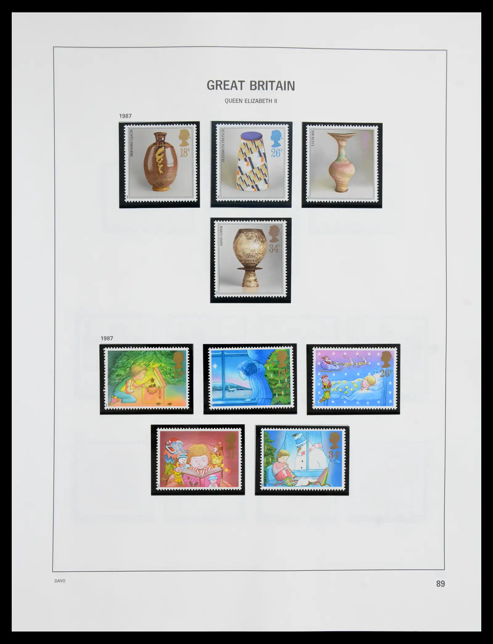 41088 0093 - Postzegelverzameling 41088 Engeland 1918-1996.