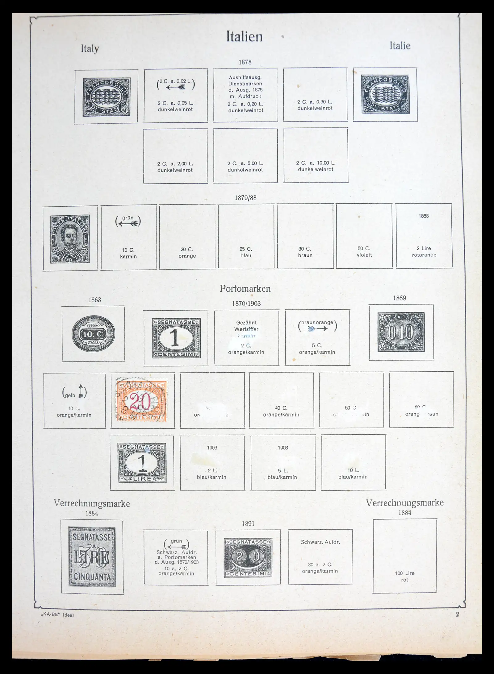 41091 0054 - Postzegelverzameling 41091 Europese landen klassieke collectie 1850-1935.