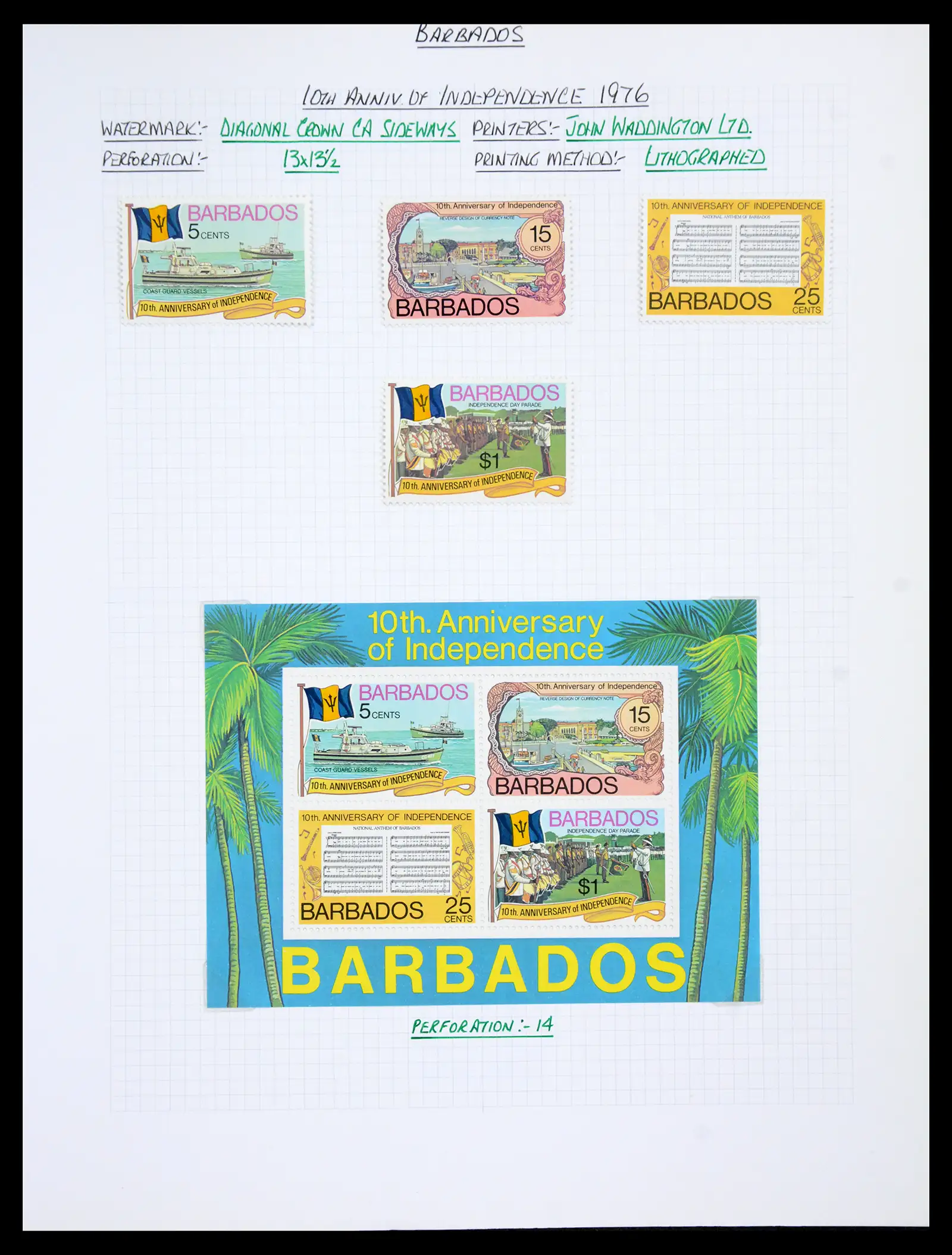 41099 0058 - Stamp collection 41099 Barbados 1953-2010.