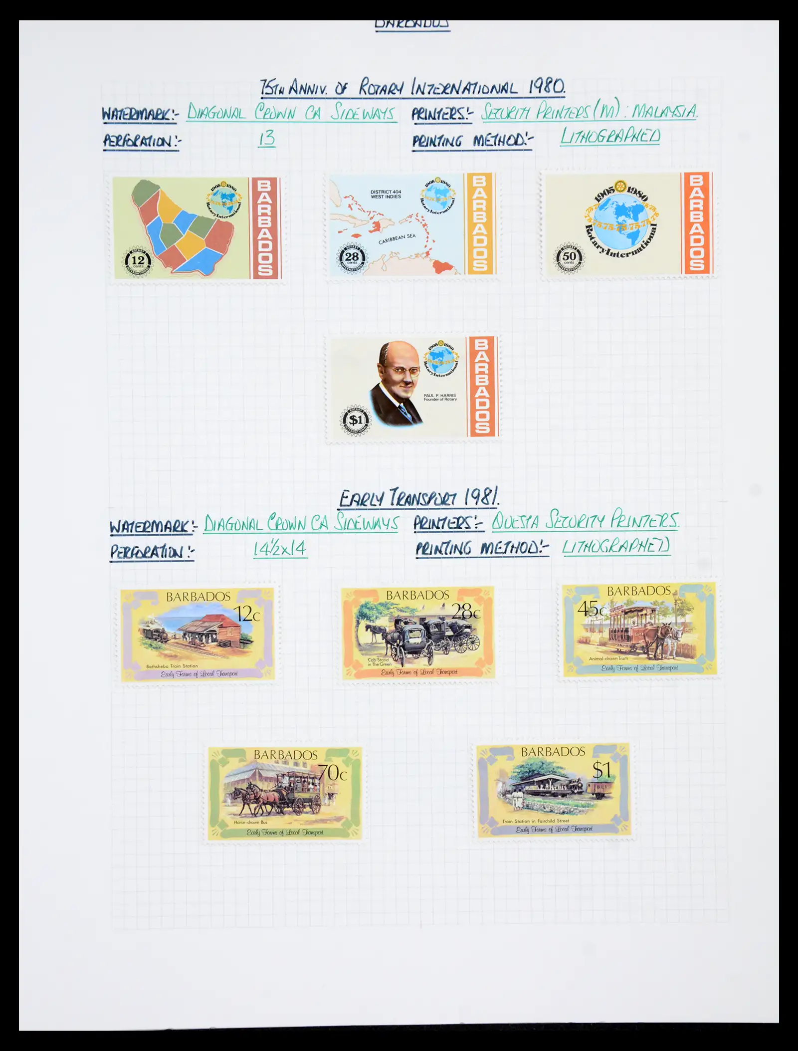 41099 0082 - Stamp collection 41099 Barbados 1953-2010.