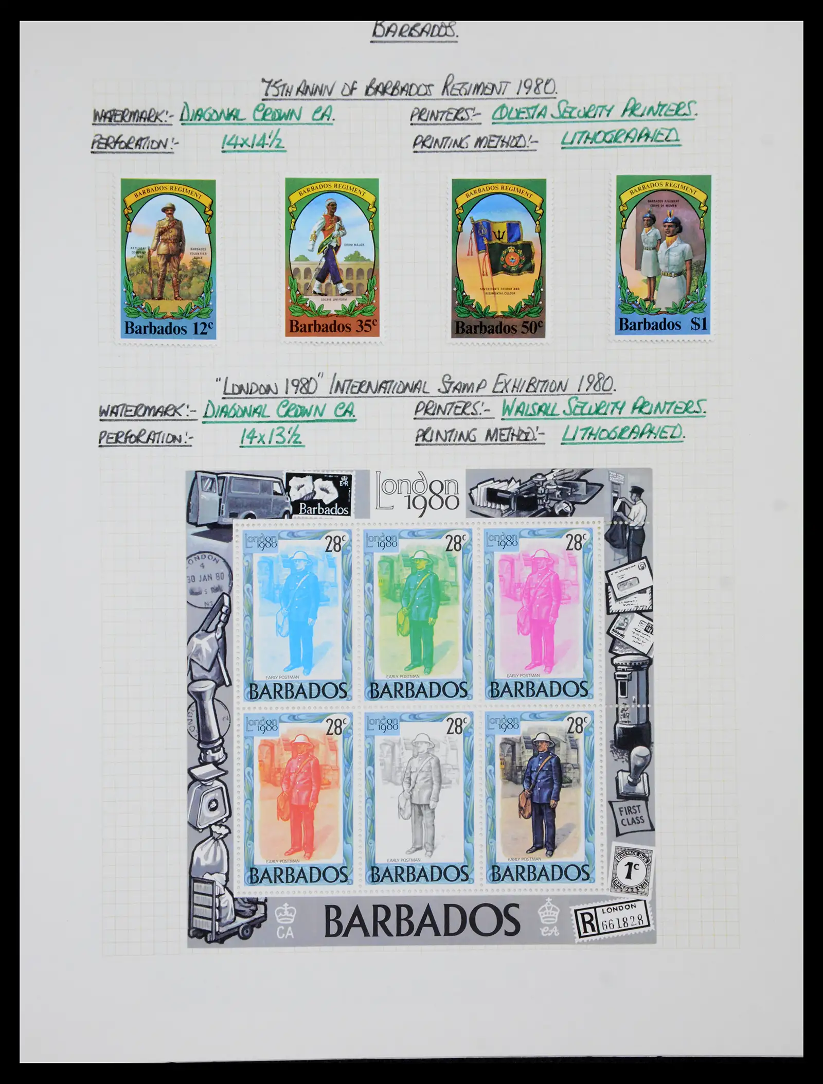 41099 0084 - Stamp collection 41099 Barbados 1953-2010.