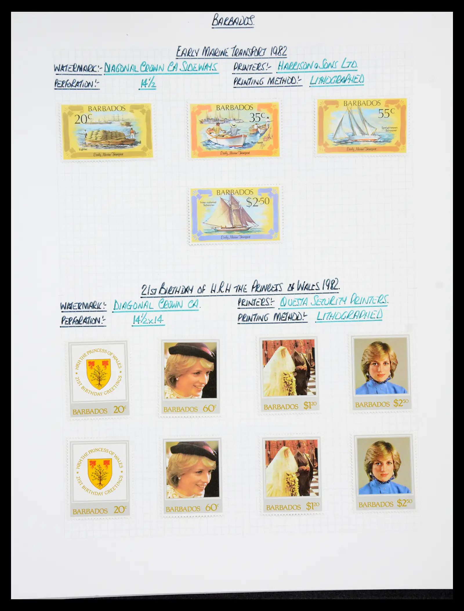 41099 0100 - Stamp collection 41099 Barbados 1953-2010.