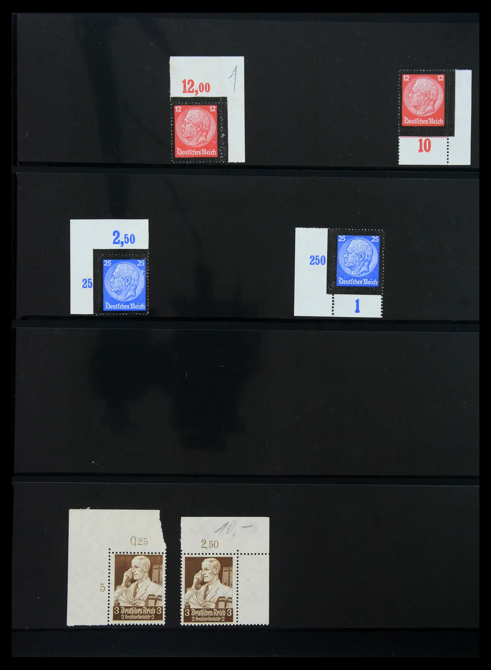 41100 0008 - Stamp collection 41100 Germany corner marginal stamps 1889-1945.