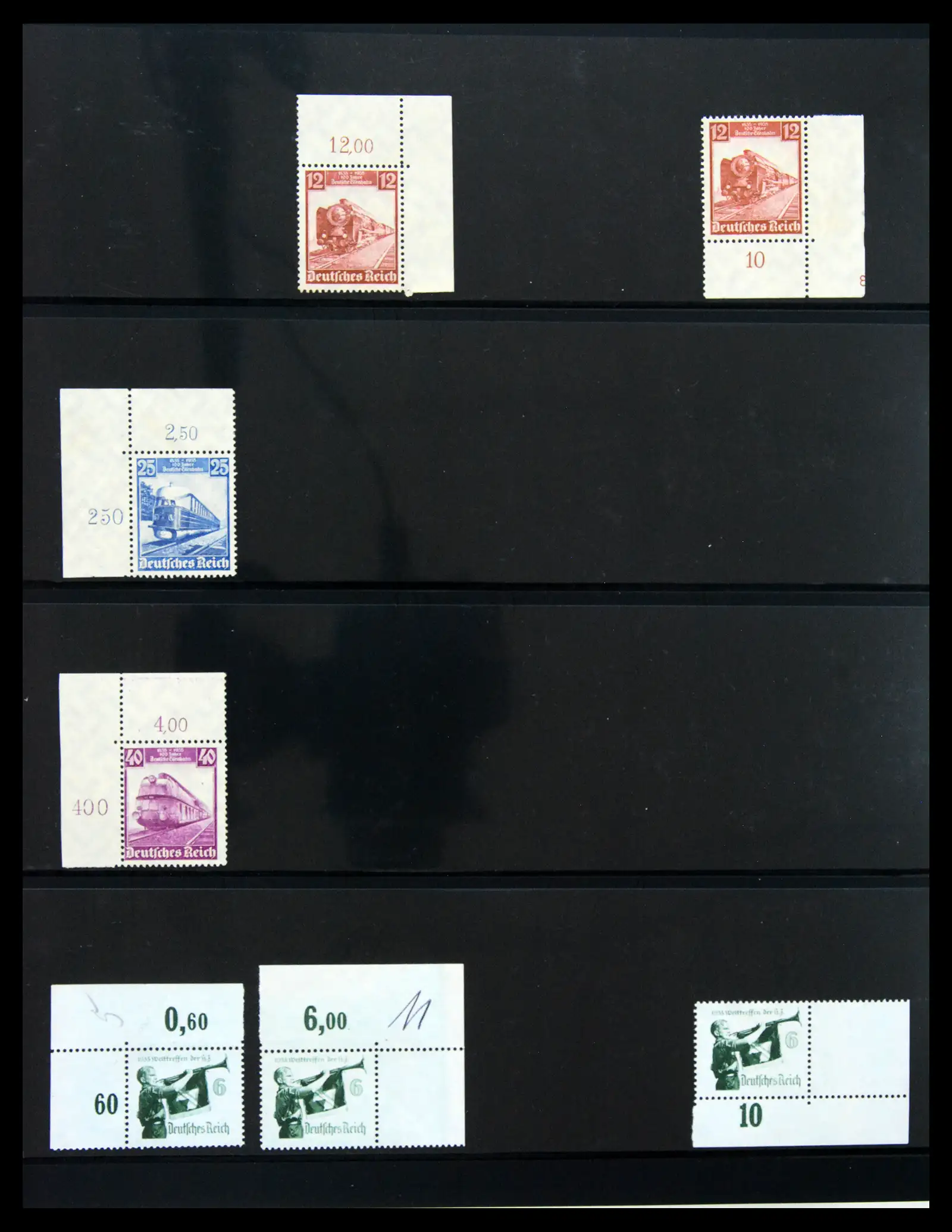 41100 0014 - Stamp collection 41100 Germany corner marginal stamps 1889-1945.