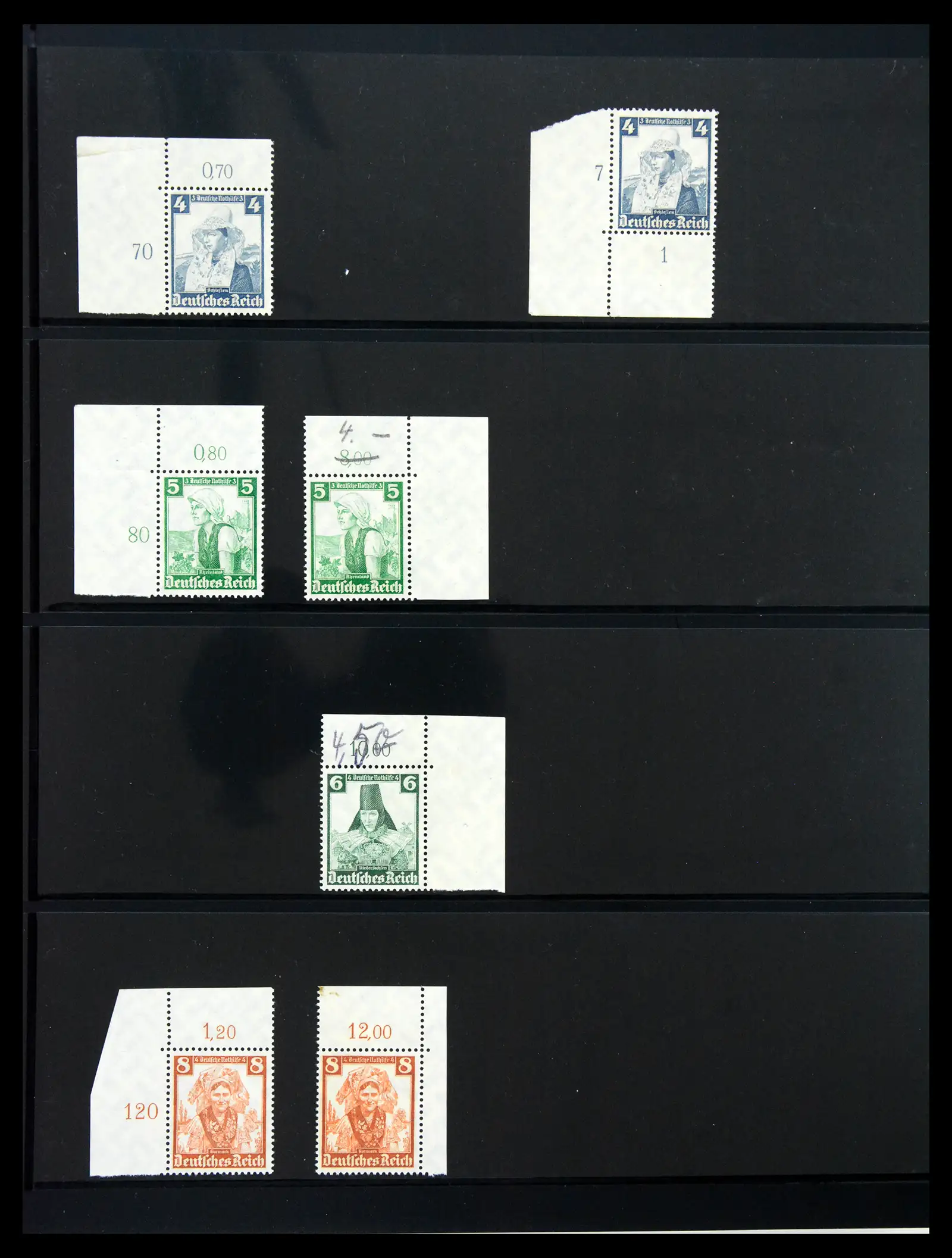 41100 0016 - Stamp collection 41100 Germany corner marginal stamps 1889-1945.