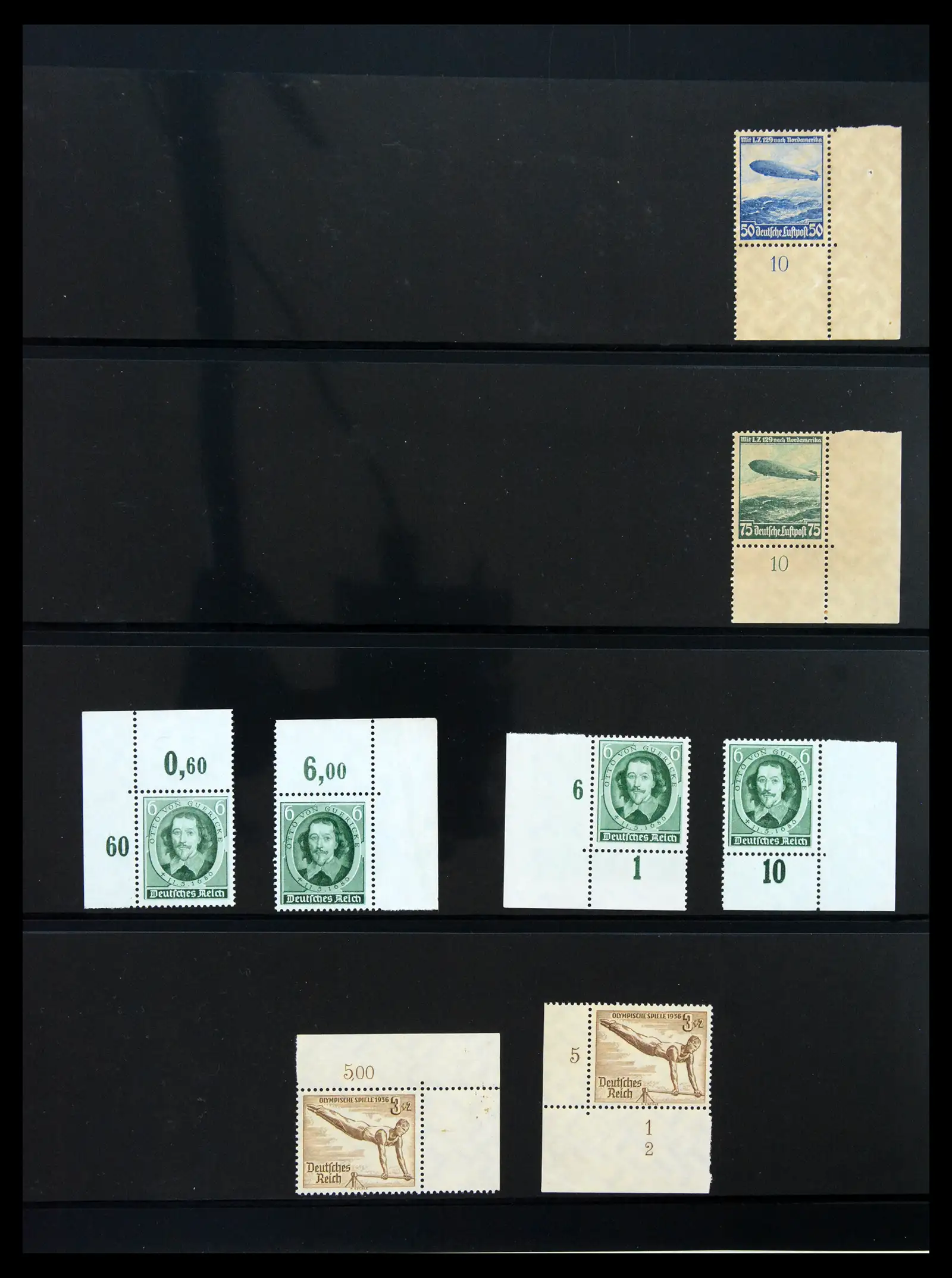 41100 0020 - Stamp collection 41100 Germany corner marginal stamps 1889-1945.