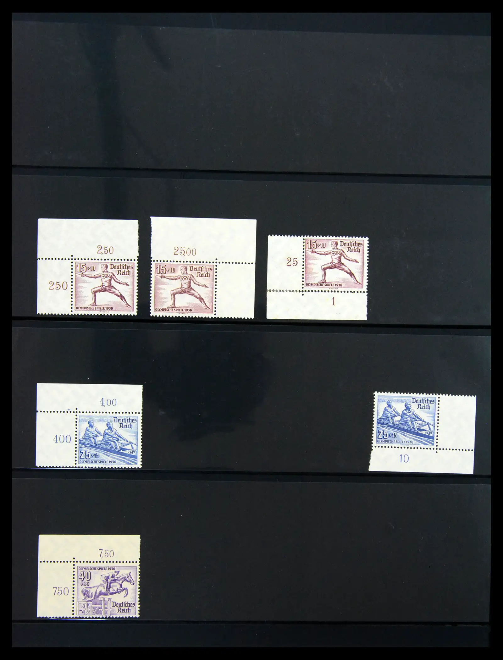 41100 0022 - Stamp collection 41100 Germany corner marginal stamps 1889-1945.