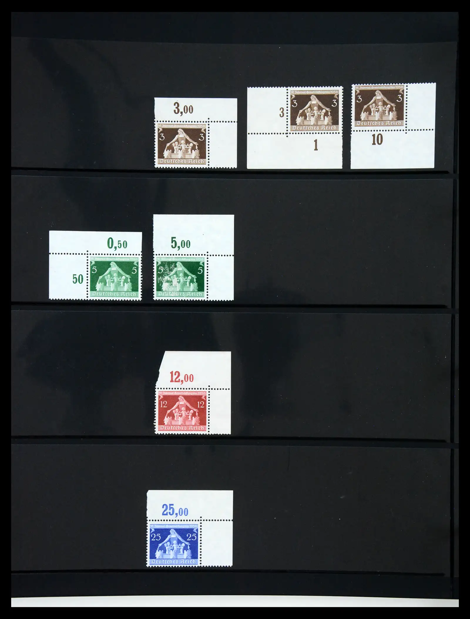 41100 0023 - Stamp collection 41100 Germany corner marginal stamps 1889-1945.