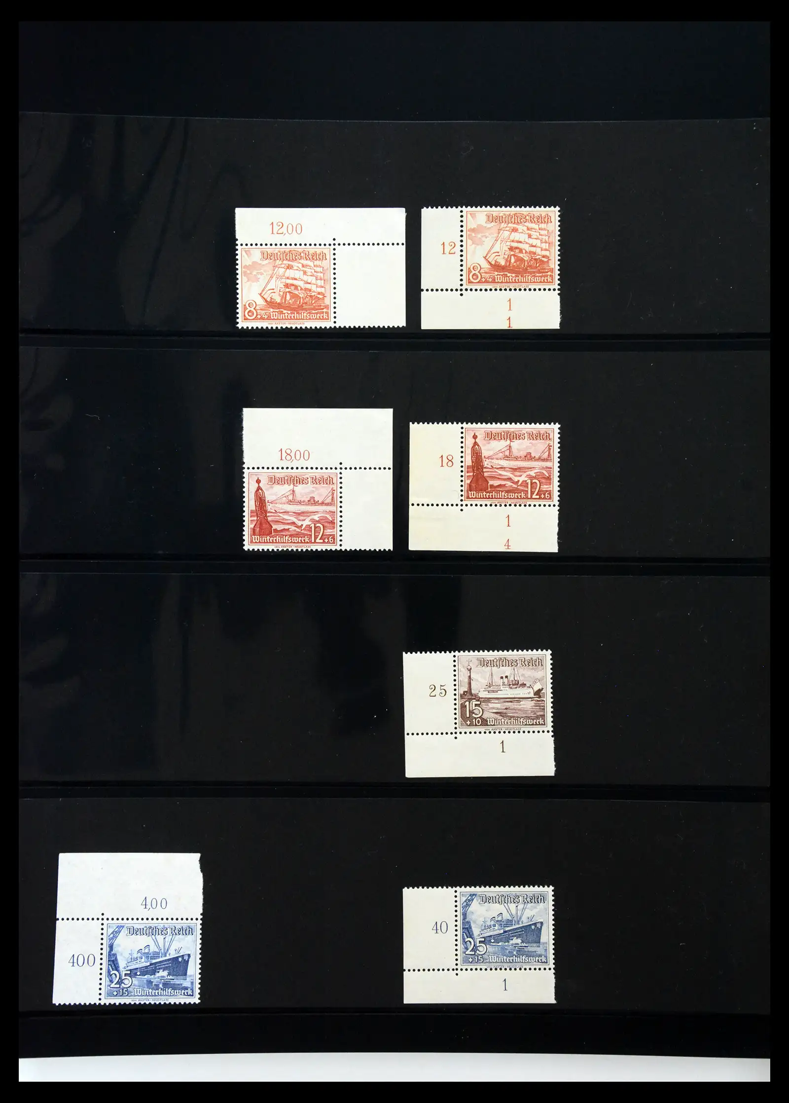 41100 0029 - Stamp collection 41100 Germany corner marginal stamps 1889-1945.