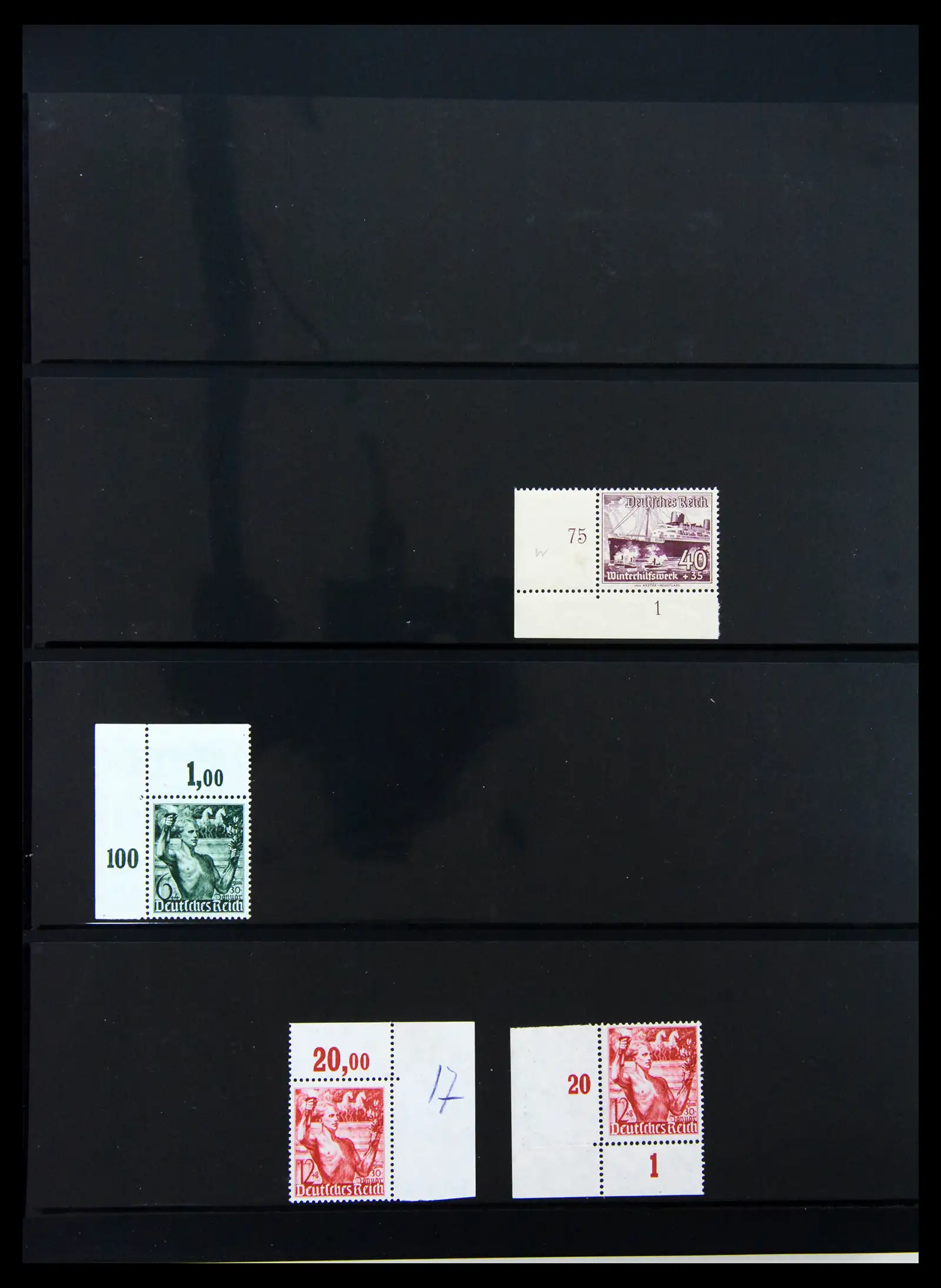 41100 0030 - Stamp collection 41100 Germany corner marginal stamps 1889-1945.