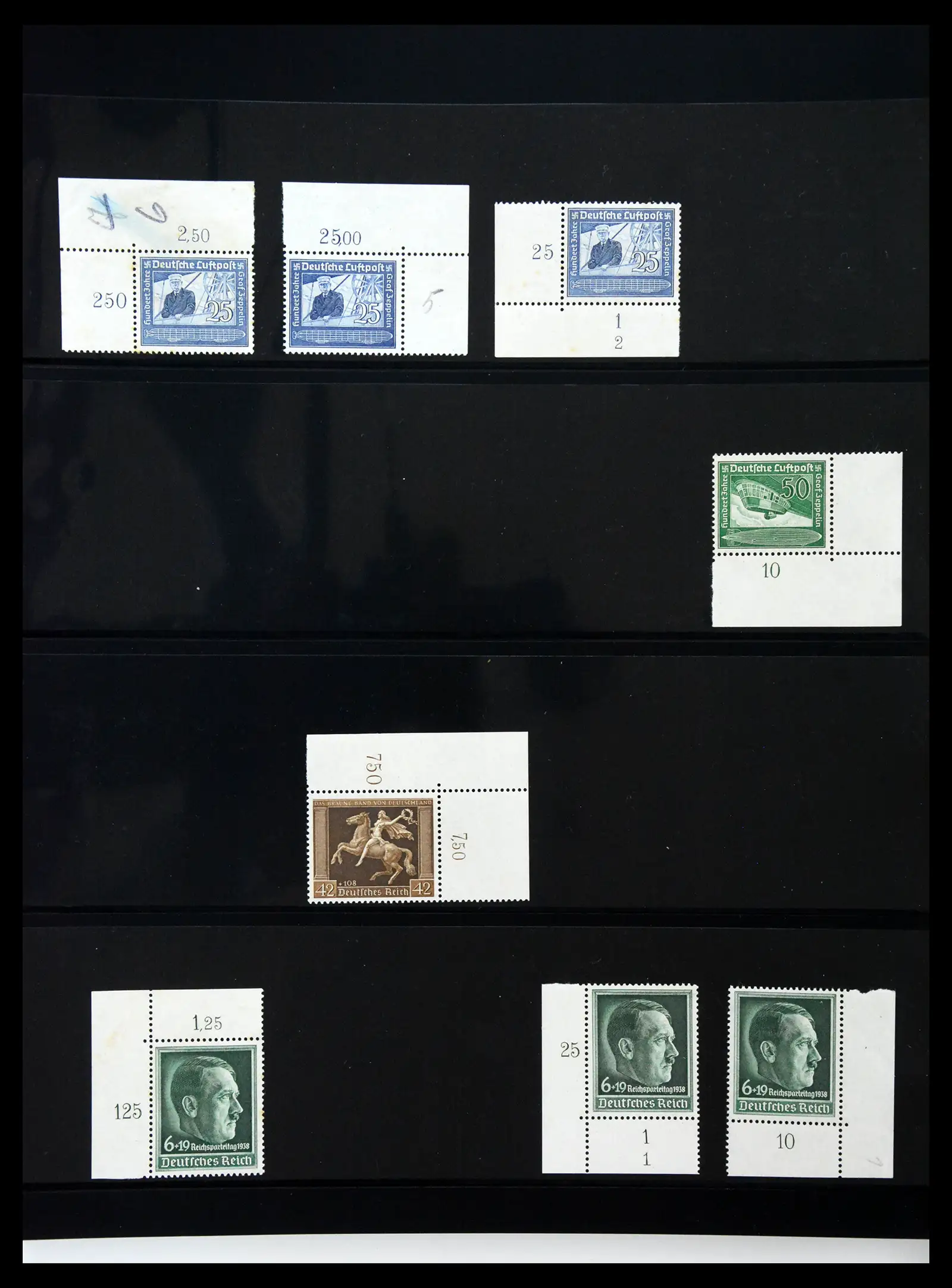 41100 0033 - Stamp collection 41100 Germany corner marginal stamps 1889-1945.