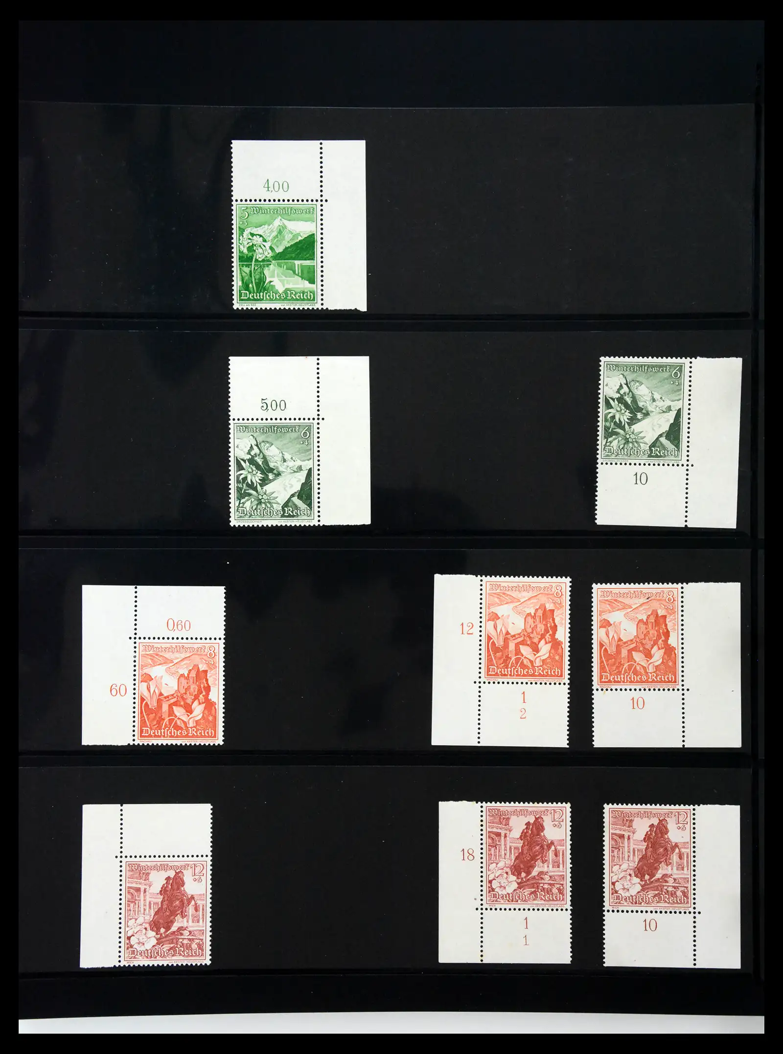 41100 0035 - Stamp collection 41100 Germany corner marginal stamps 1889-1945.