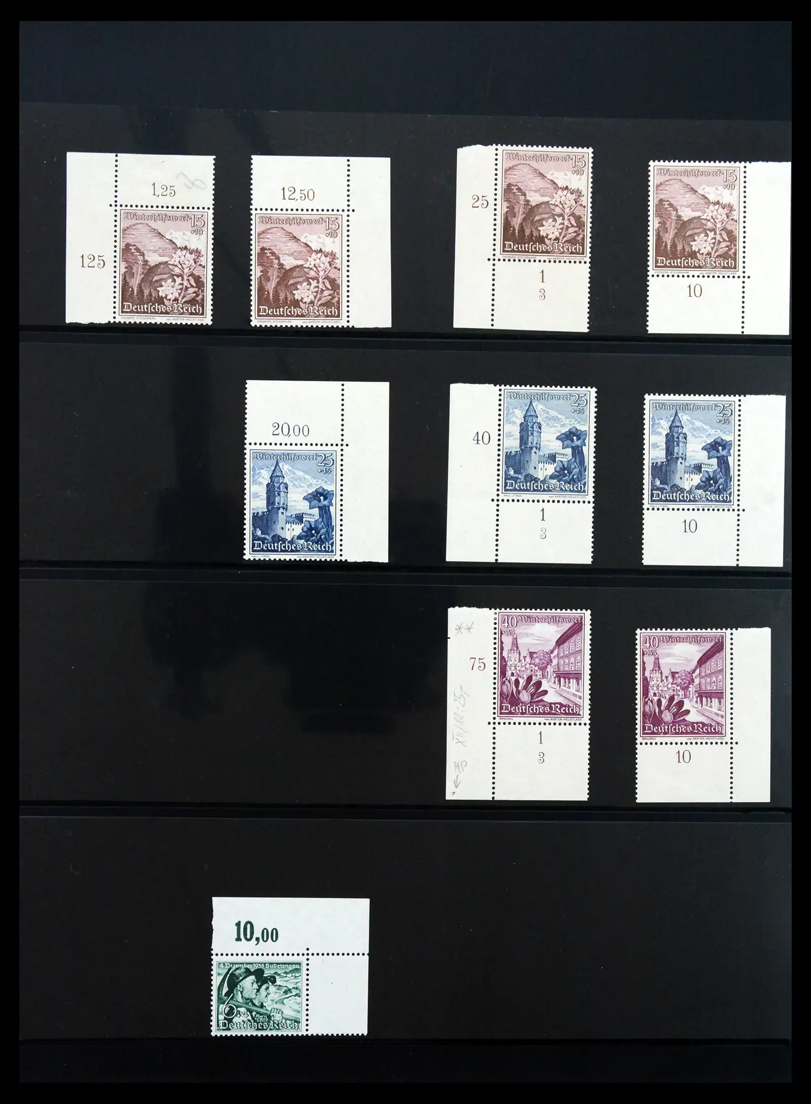 41100 0036 - Stamp collection 41100 Germany corner marginal stamps 1889-1945.