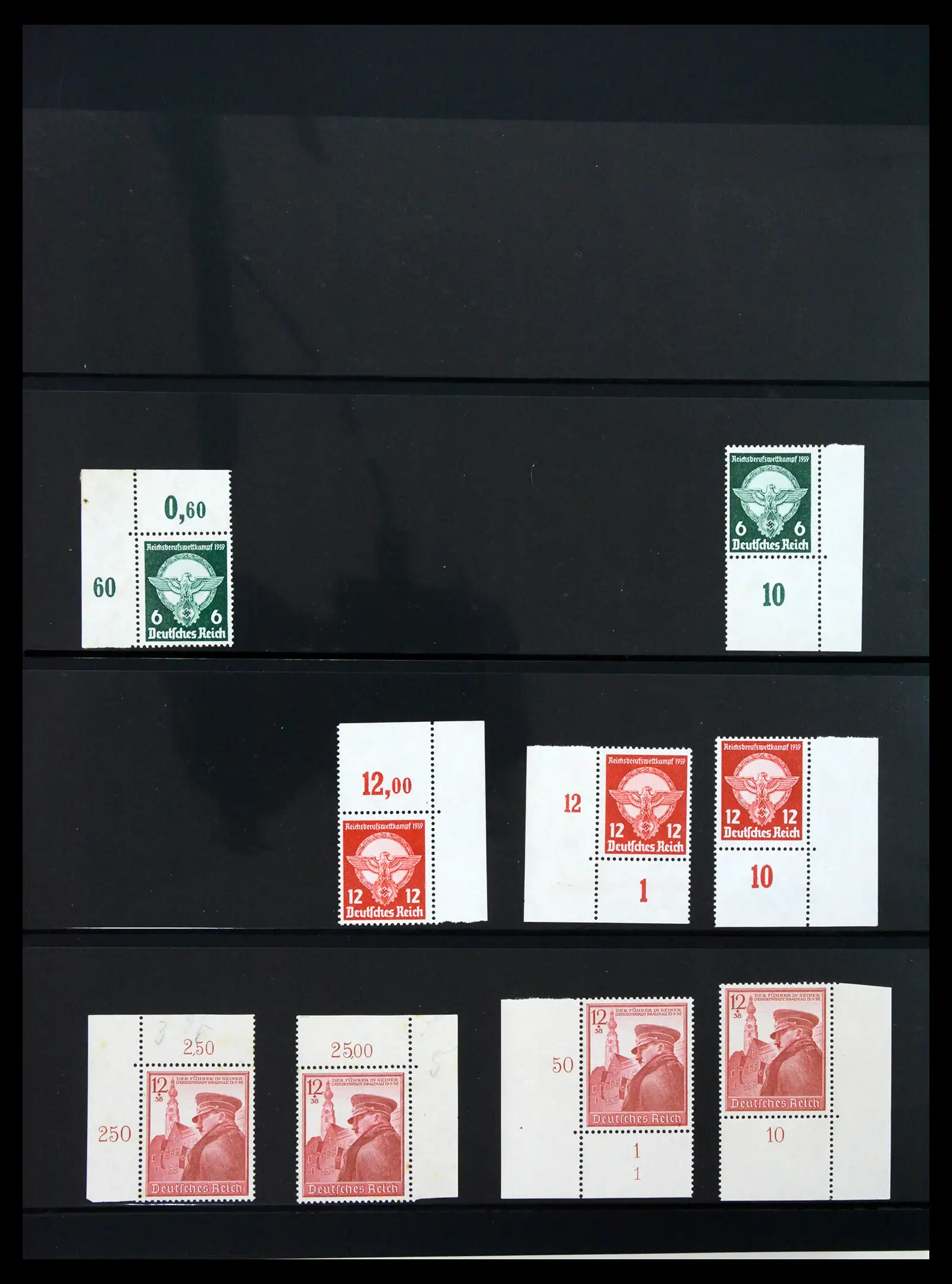 41100 0038 - Stamp collection 41100 Germany corner marginal stamps 1889-1945.