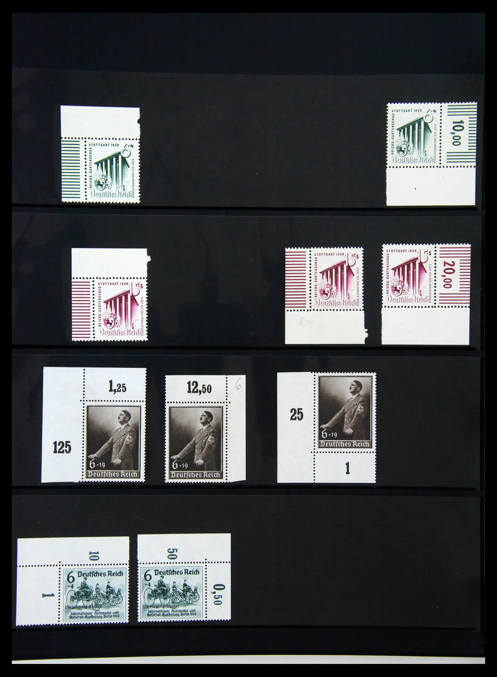 41100 0039 - Stamp collection 41100 Germany corner marginal stamps 1889-1945.