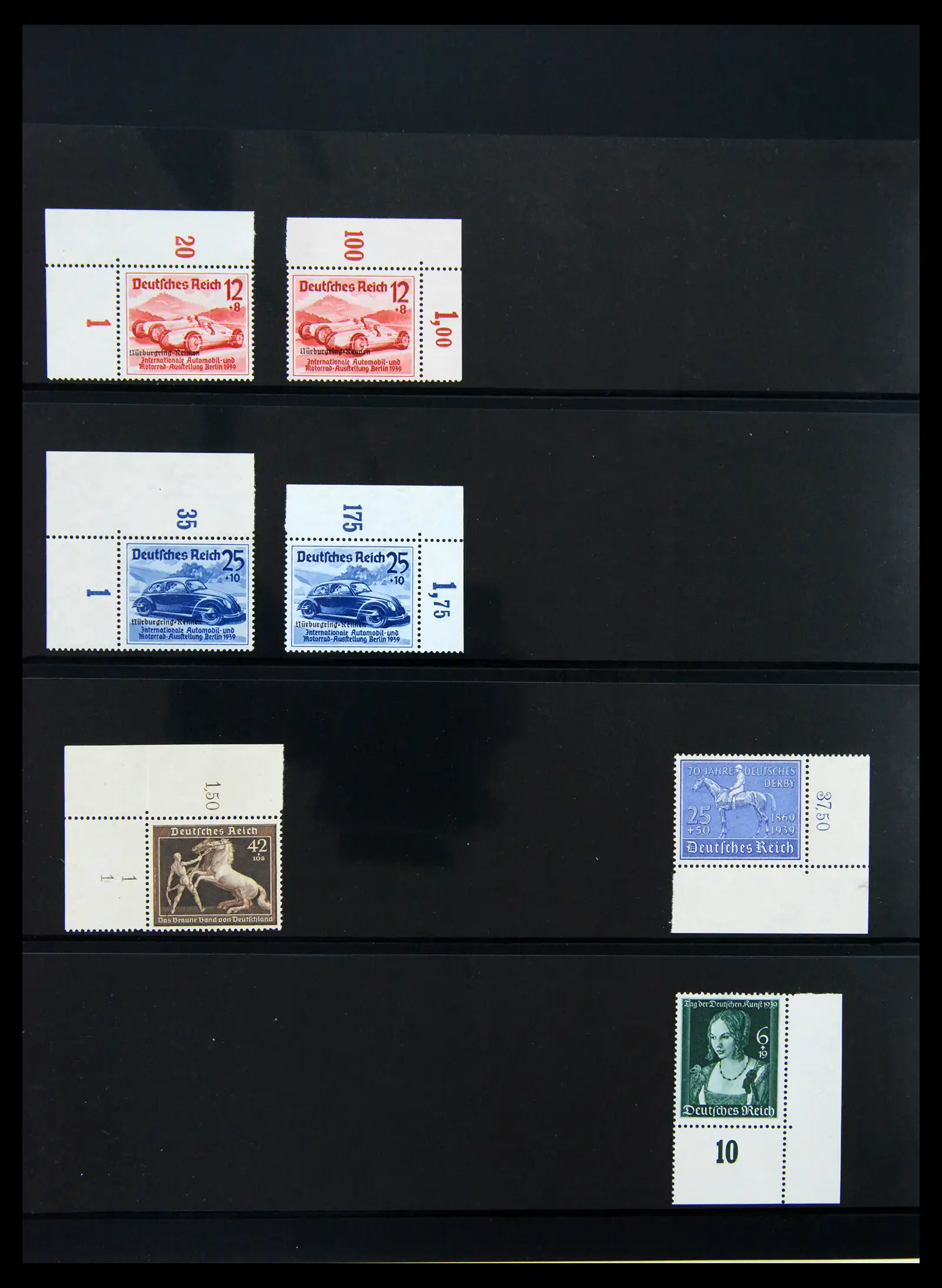 41100 0040 - Stamp collection 41100 Germany corner marginal stamps 1889-1945.