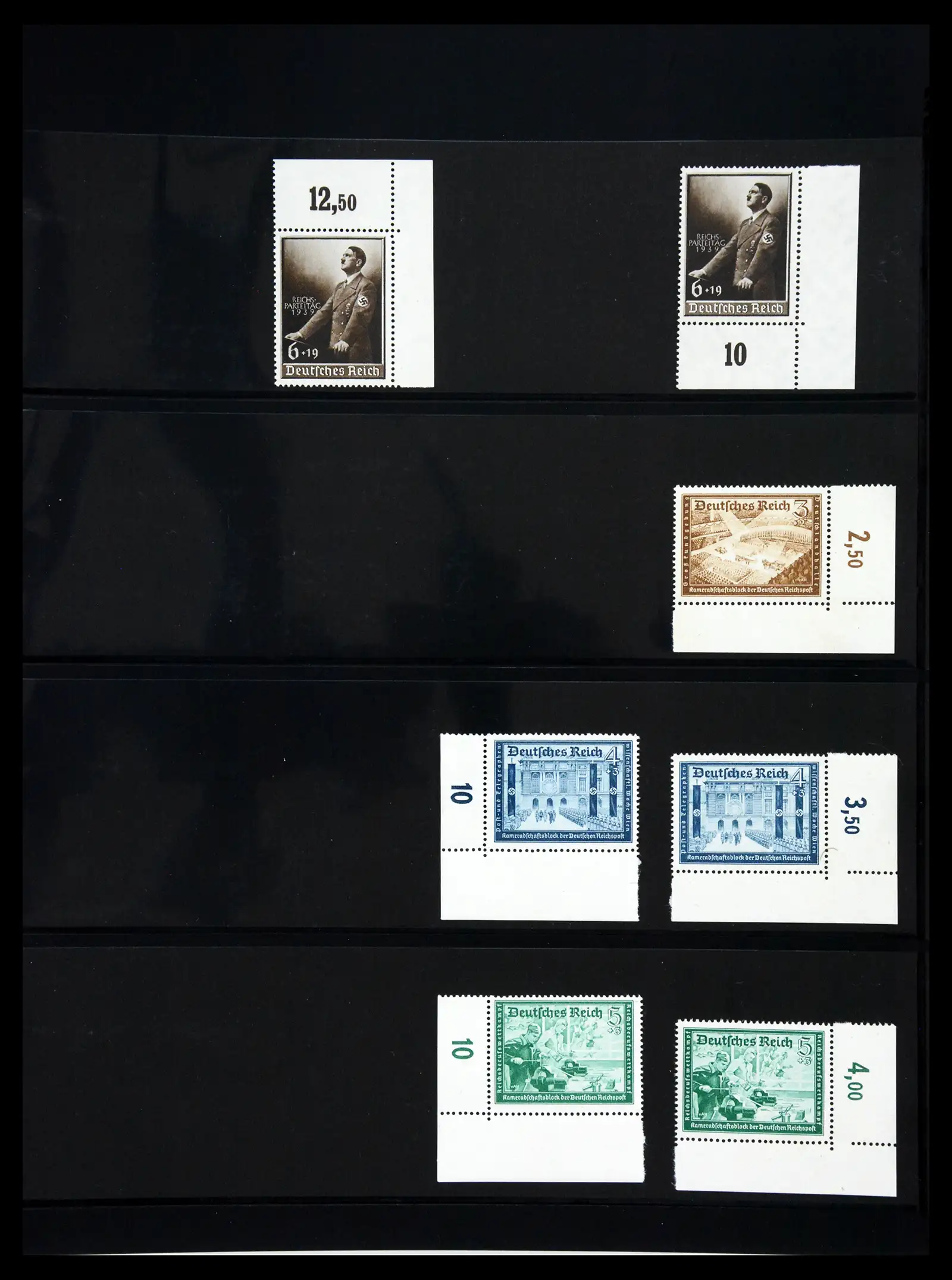 41100 0041 - Stamp collection 41100 Germany corner marginal stamps 1889-1945.
