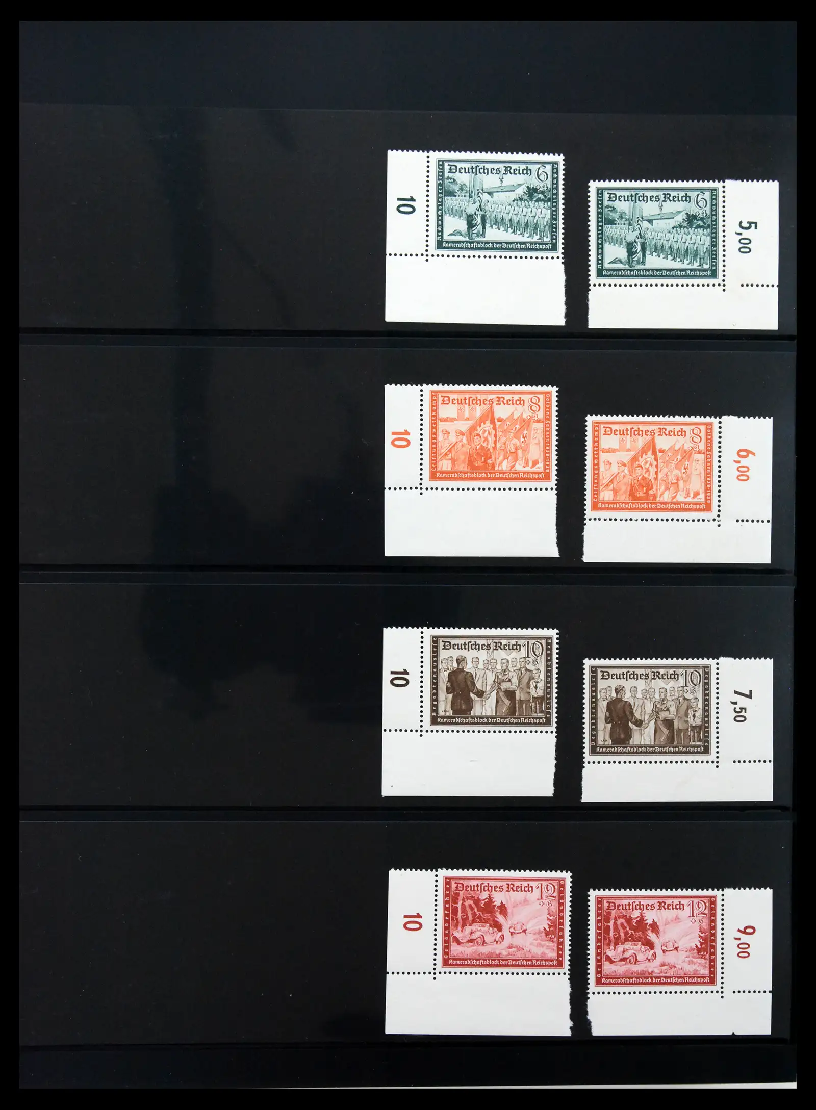 41100 0042 - Stamp collection 41100 Germany corner marginal stamps 1889-1945.