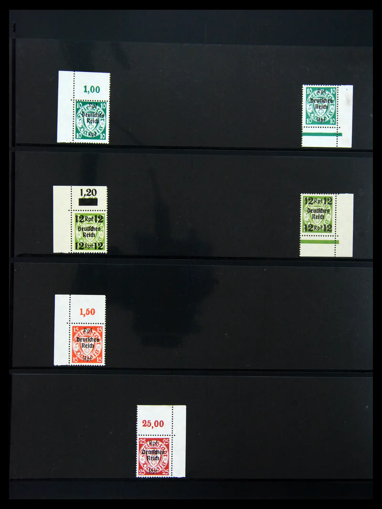 41100 0046 - Stamp collection 41100 Germany corner marginal stamps 1889-1945.