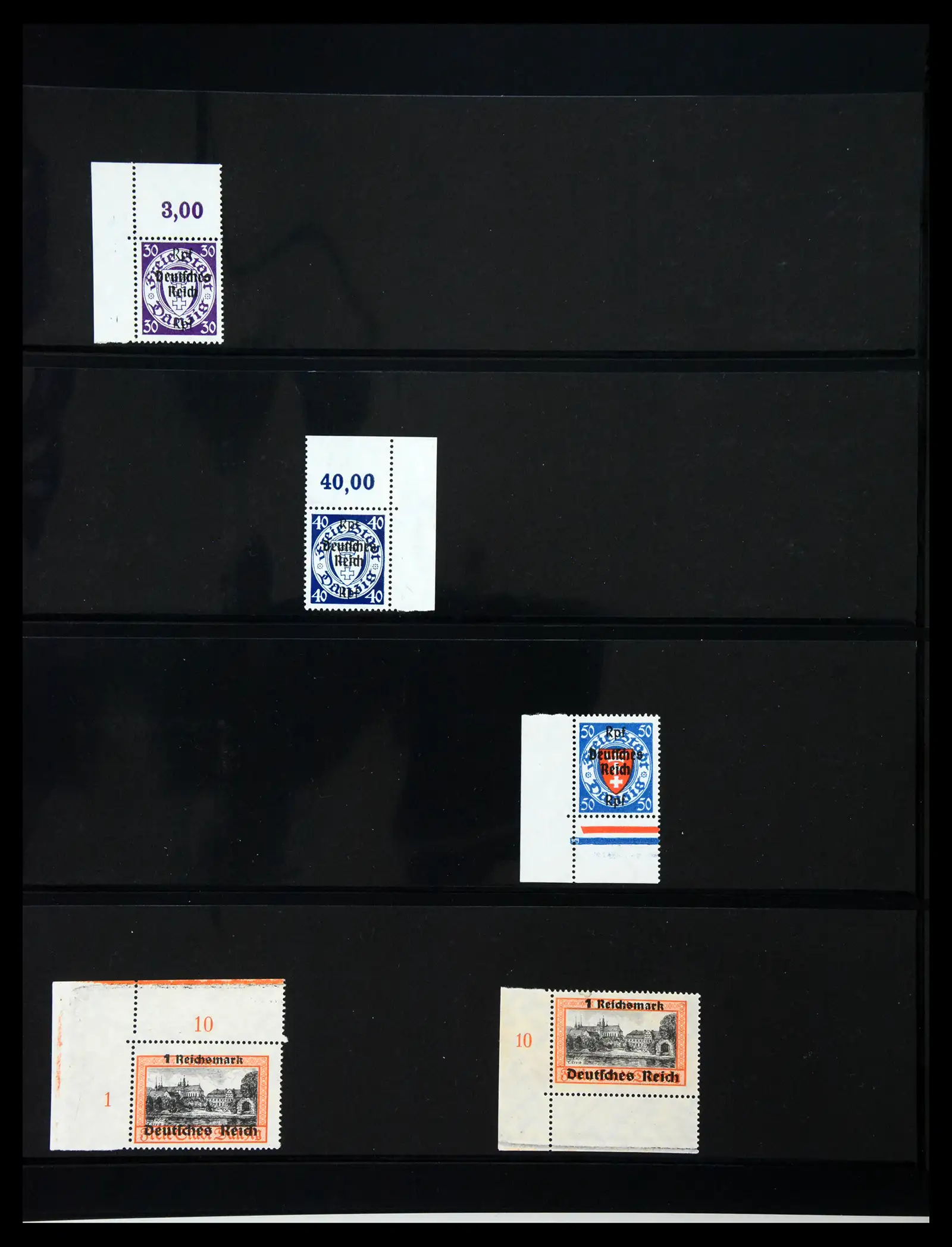 41100 0047 - Stamp collection 41100 Germany corner marginal stamps 1889-1945.