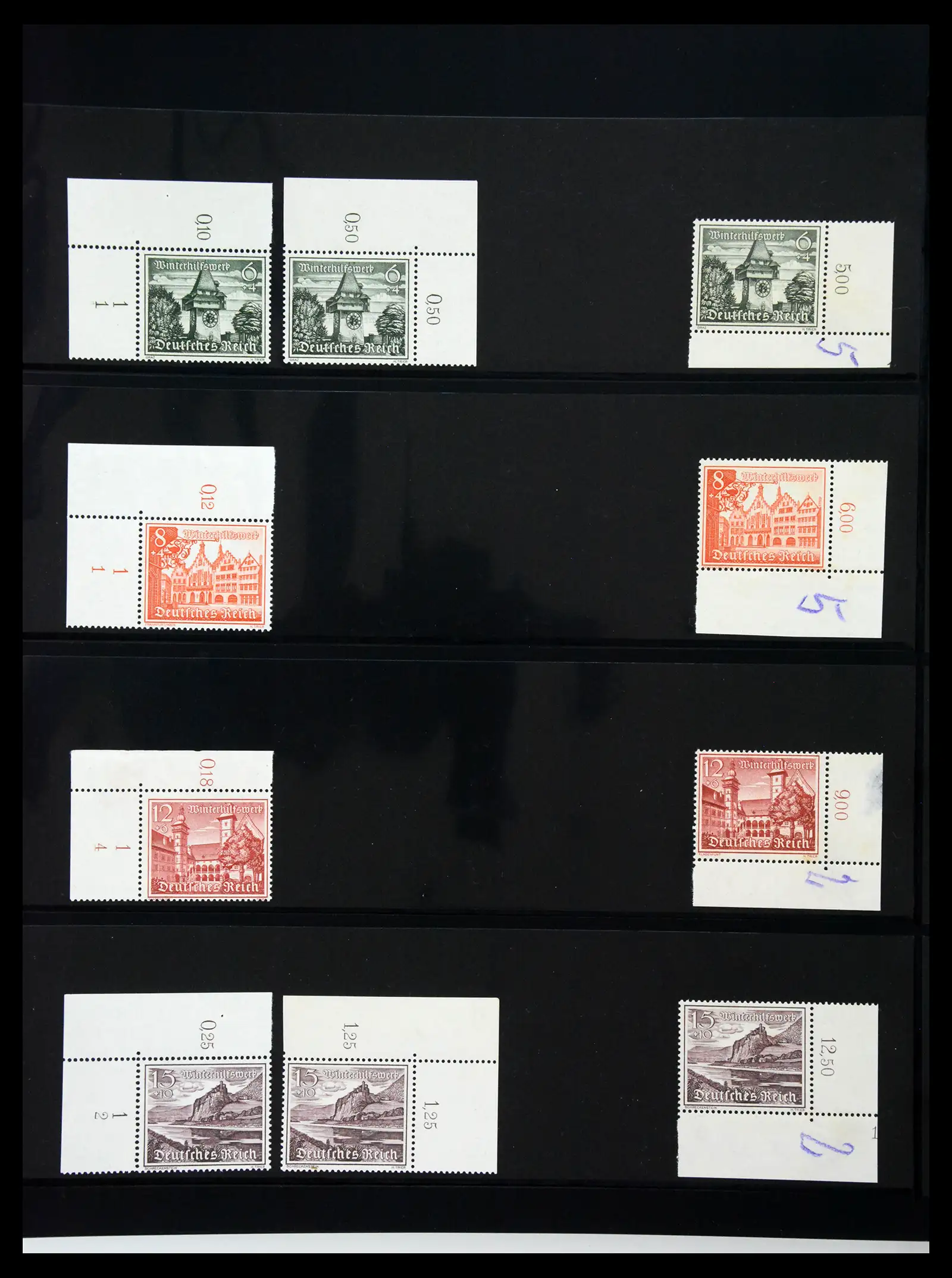 41100 0049 - Stamp collection 41100 Germany corner marginal stamps 1889-1945.