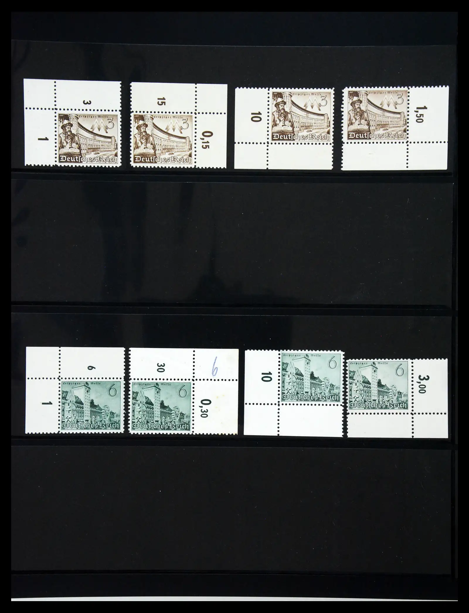 41100 0051 - Stamp collection 41100 Germany corner marginal stamps 1889-1945.
