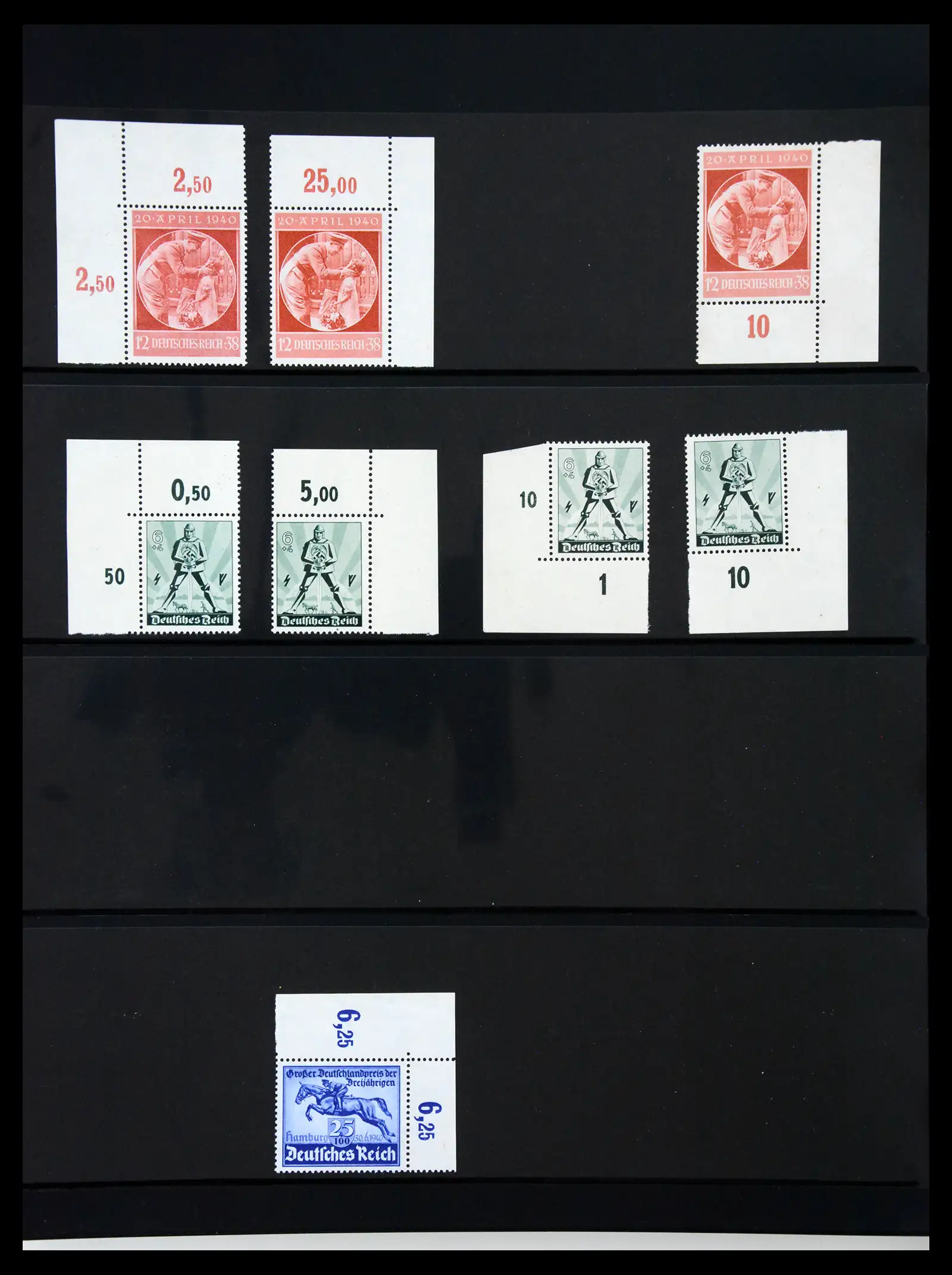 41100 0053 - Stamp collection 41100 Germany corner marginal stamps 1889-1945.