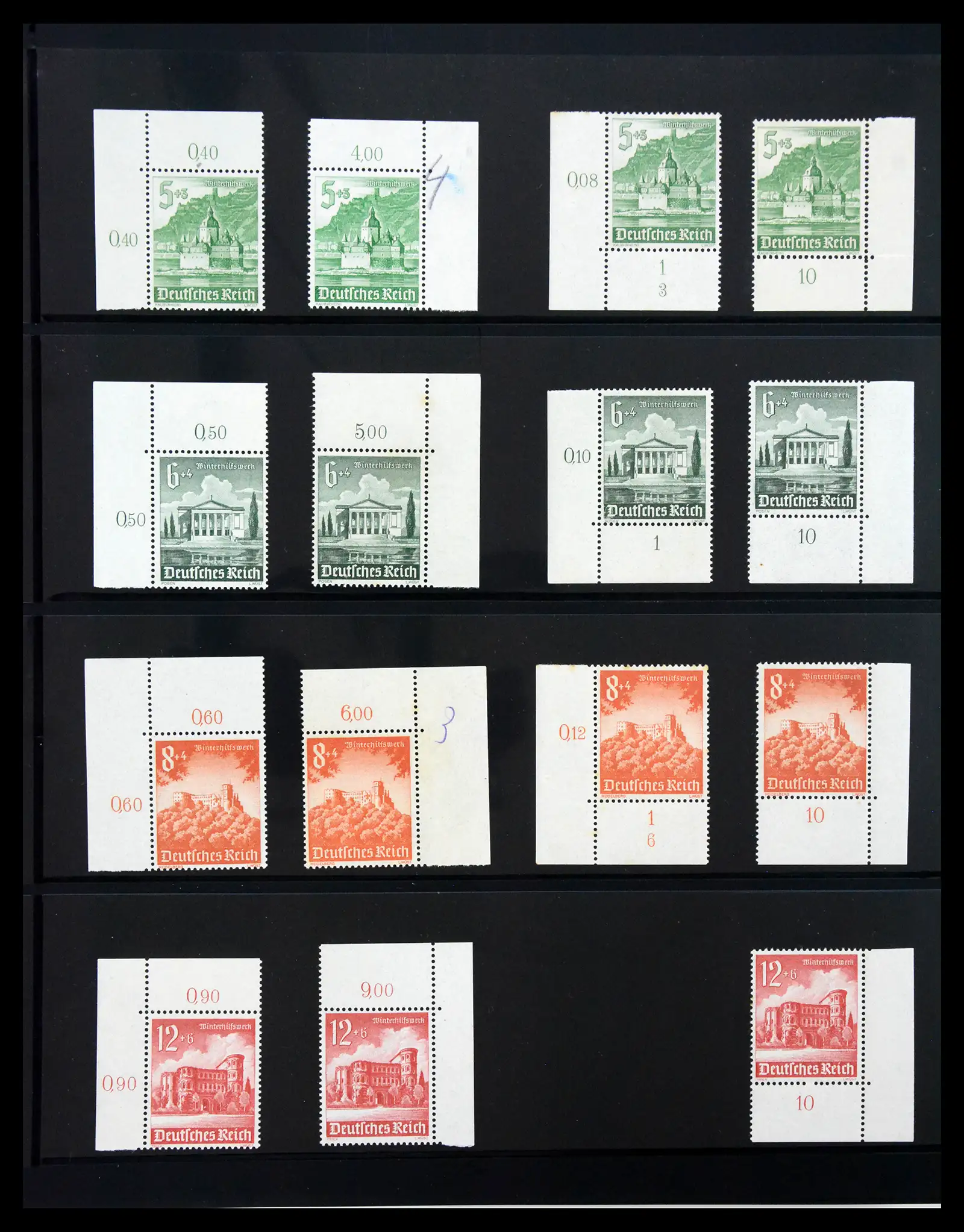 41100 0056 - Stamp collection 41100 Germany corner marginal stamps 1889-1945.