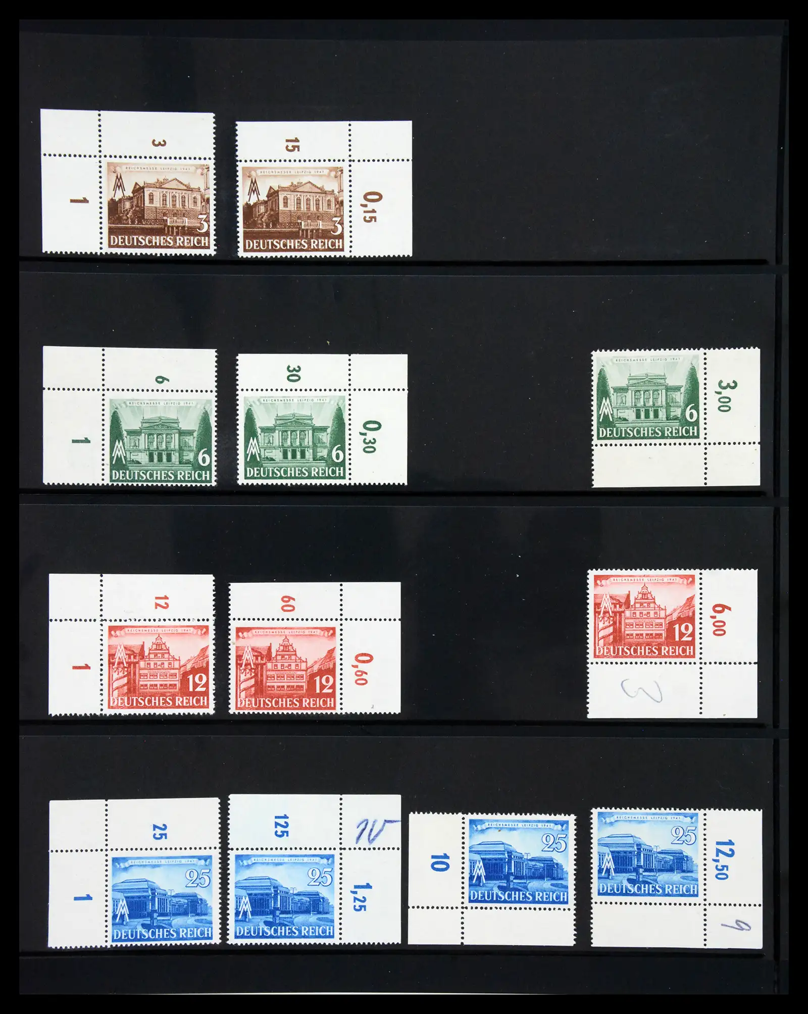 41100 0059 - Stamp collection 41100 Germany corner marginal stamps 1889-1945.