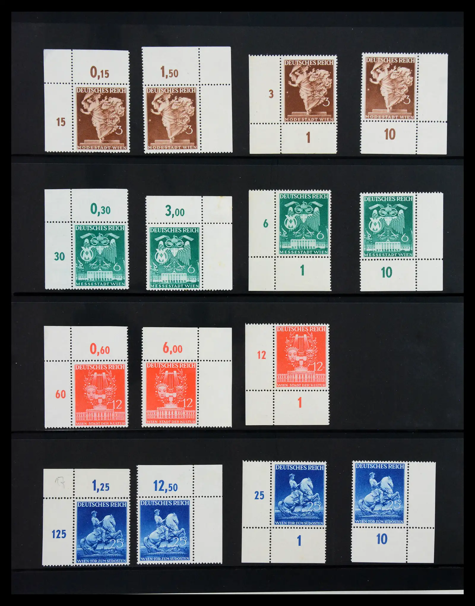 41100 0060 - Stamp collection 41100 Germany corner marginal stamps 1889-1945.