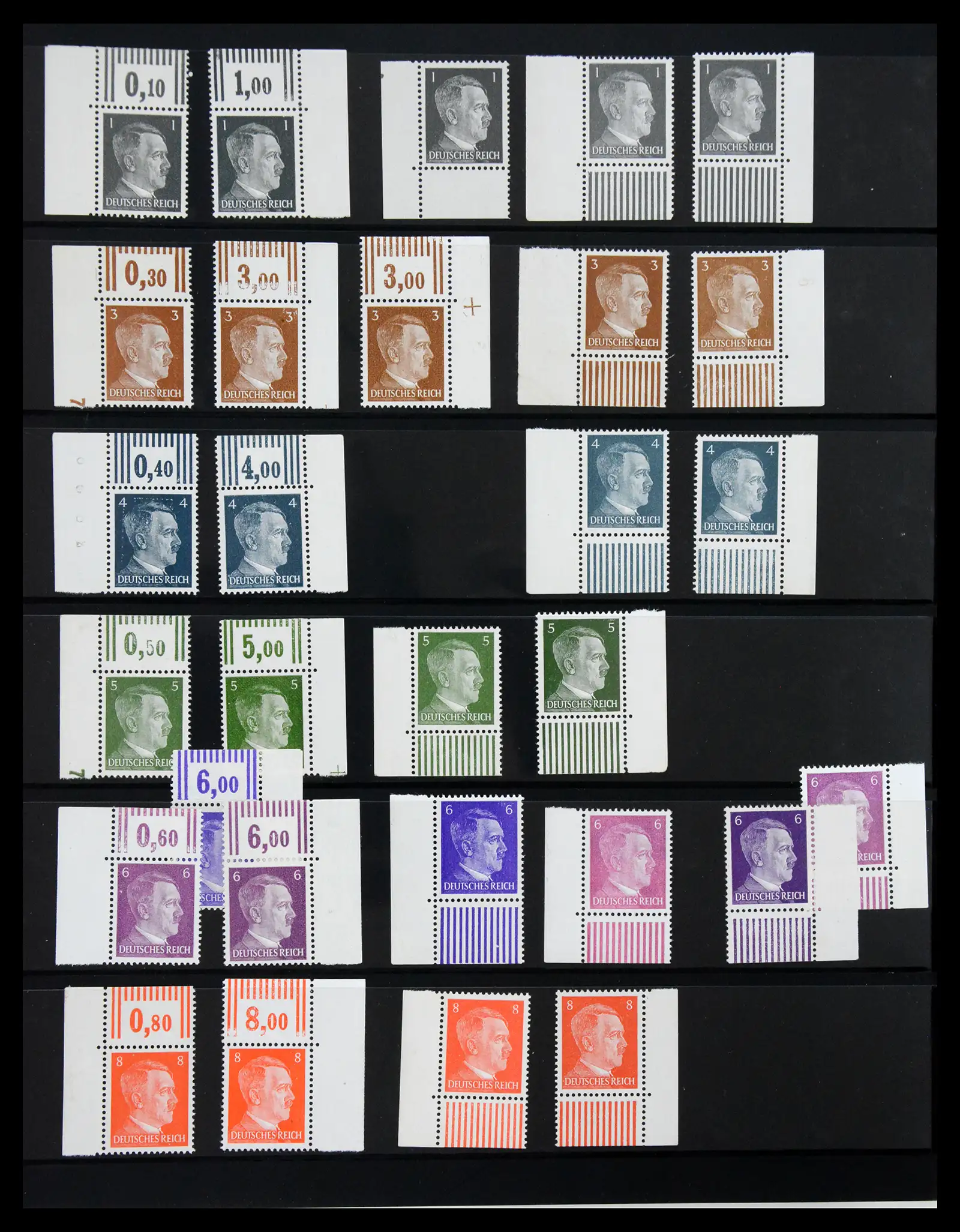 41100 0064 - Stamp collection 41100 Germany corner marginal stamps 1889-1945.