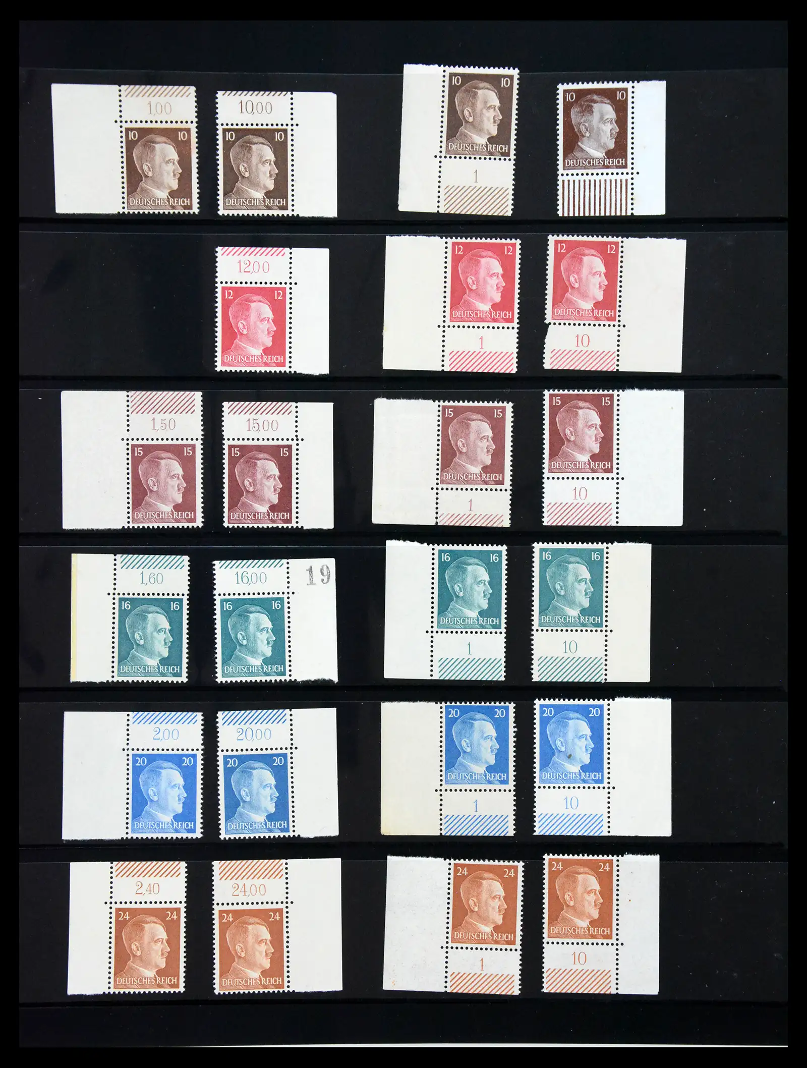 41100 0065 - Stamp collection 41100 Germany corner marginal stamps 1889-1945.