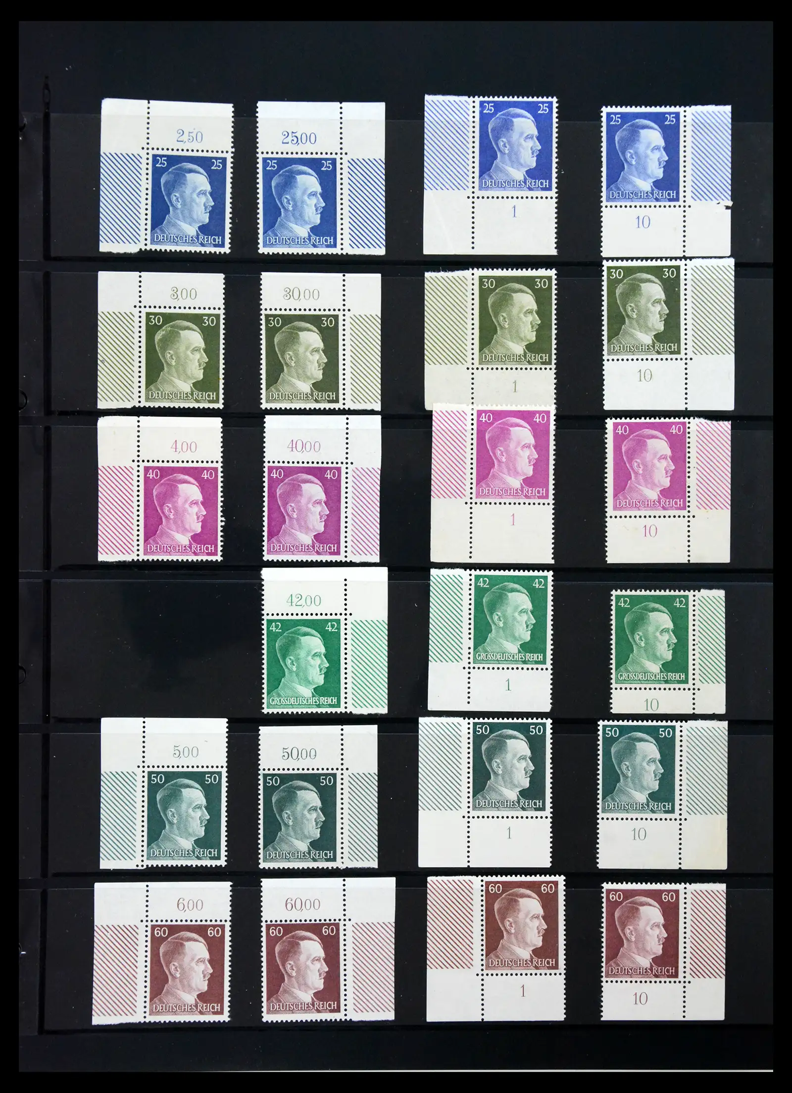 41100 0066 - Stamp collection 41100 Germany corner marginal stamps 1889-1945.