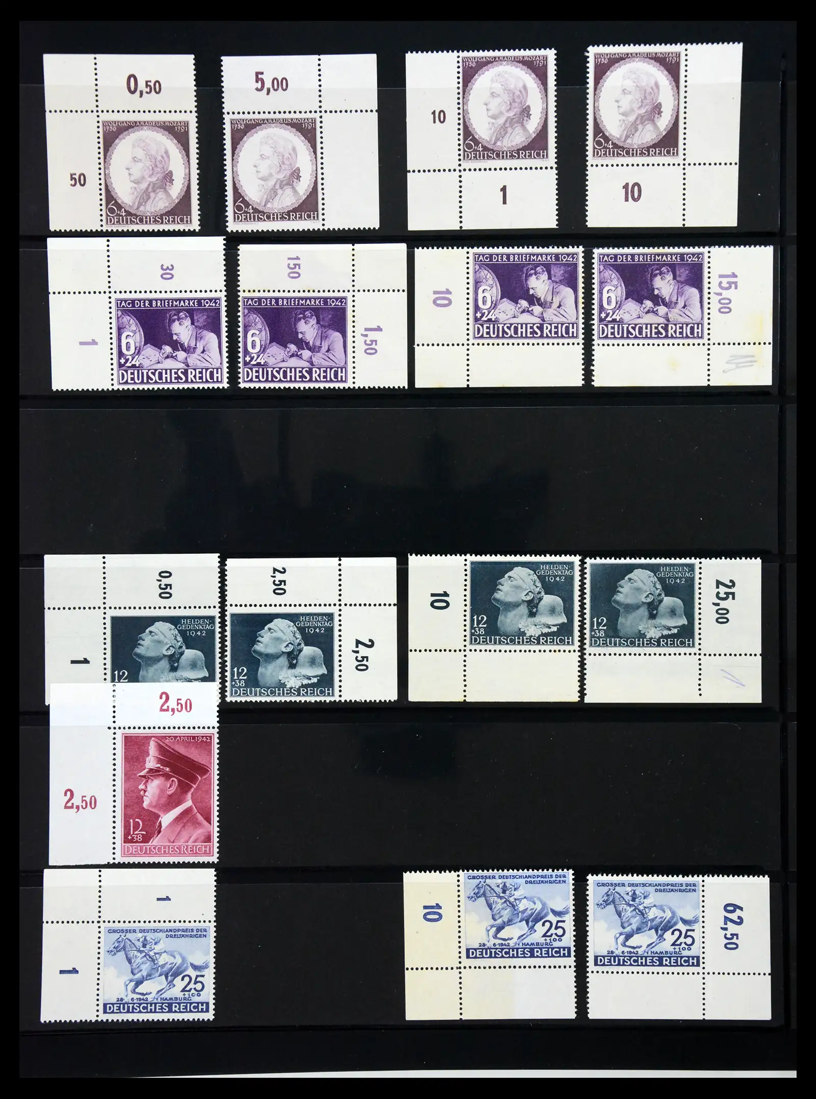 41100 0069 - Stamp collection 41100 Germany corner marginal stamps 1889-1945.