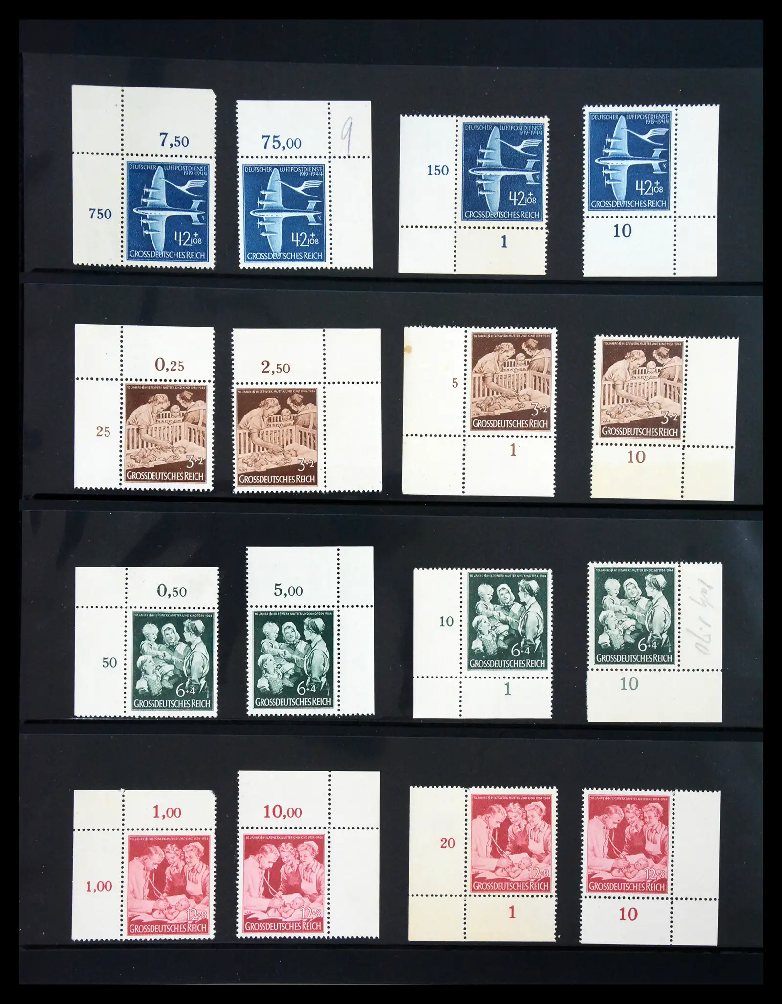 41100 0084 - Stamp collection 41100 Germany corner marginal stamps 1889-1945.