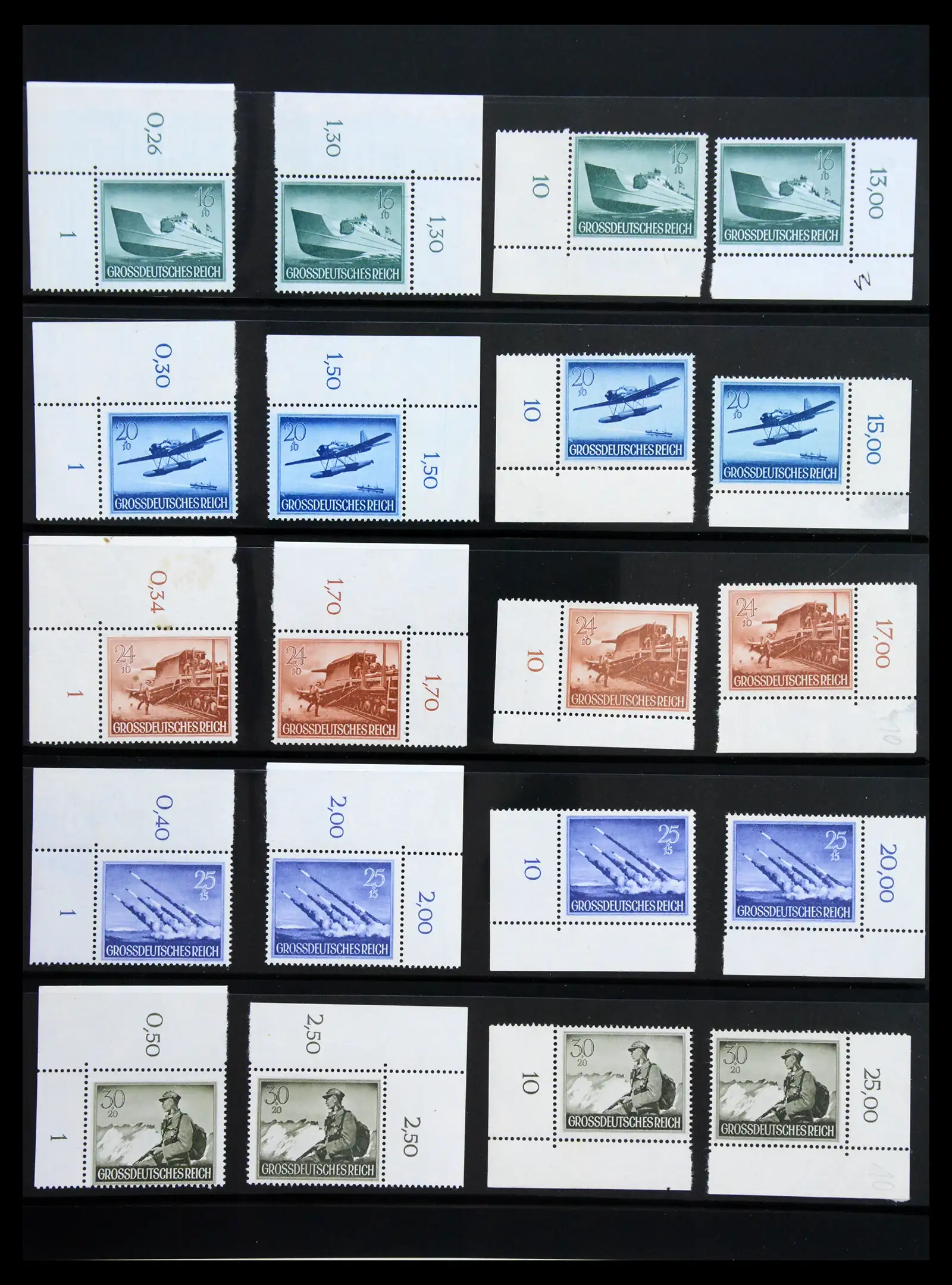41100 0087 - Stamp collection 41100 Germany corner marginal stamps 1889-1945.