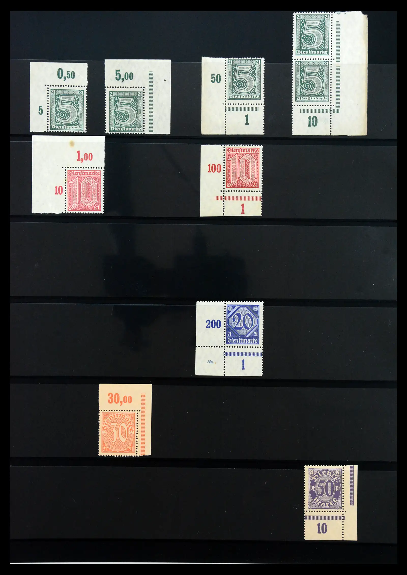 41100 0095 - Stamp collection 41100 Germany corner marginal stamps 1889-1945.
