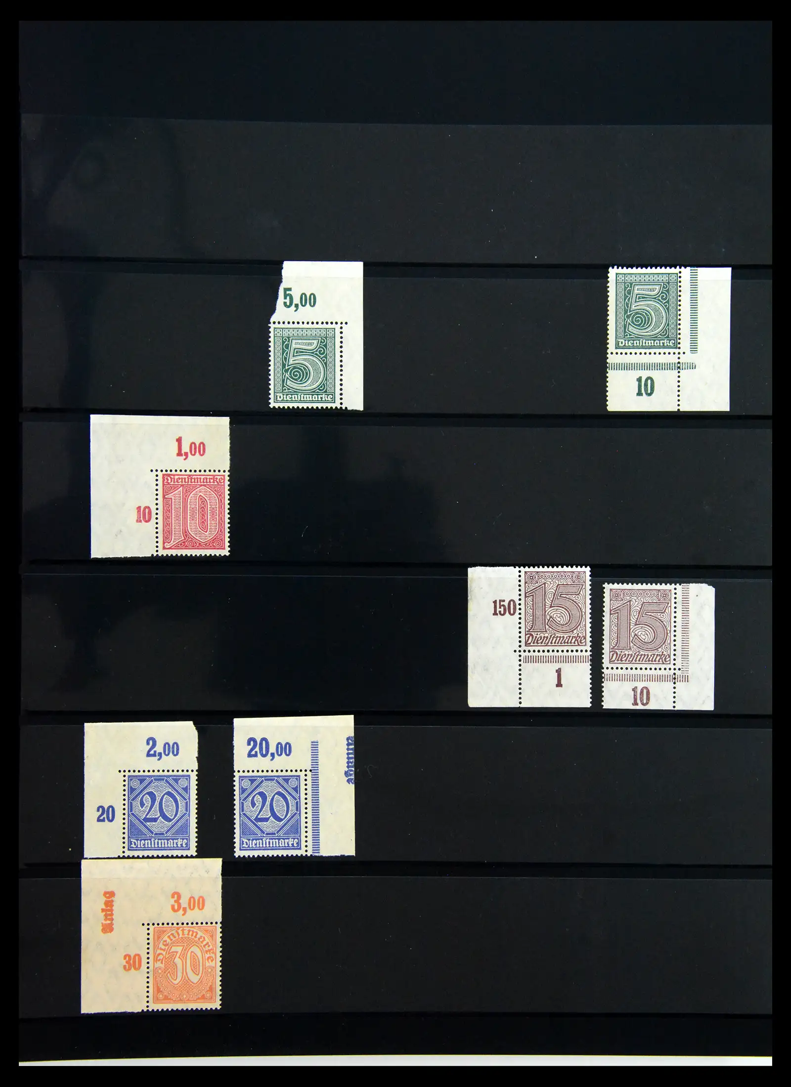 41100 0096 - Stamp collection 41100 Germany corner marginal stamps 1889-1945.