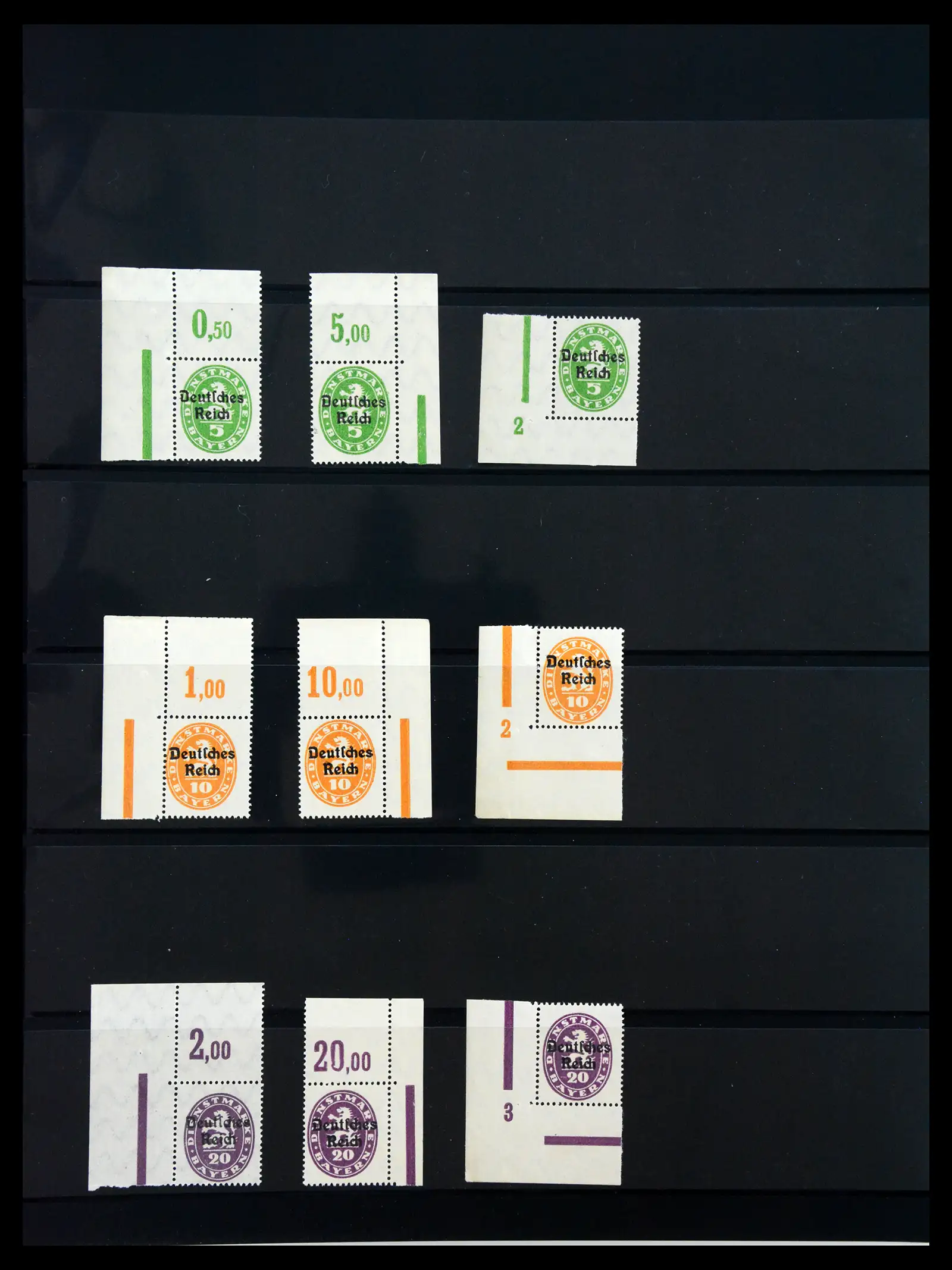 41100 0098 - Stamp collection 41100 Germany corner marginal stamps 1889-1945.