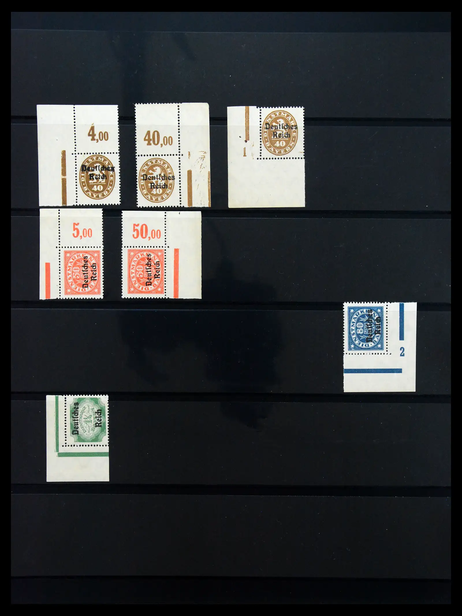 41100 0099 - Stamp collection 41100 Germany corner marginal stamps 1889-1945.