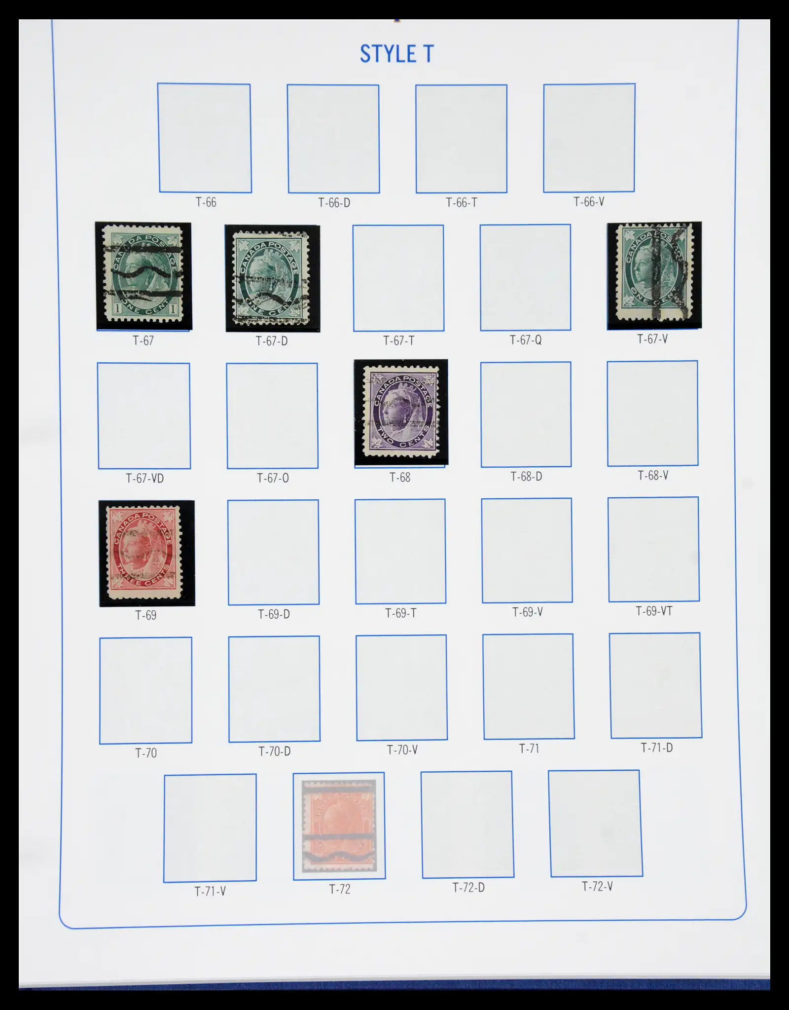 41101 0021 - Stamp collection 41101 Canada precancels.